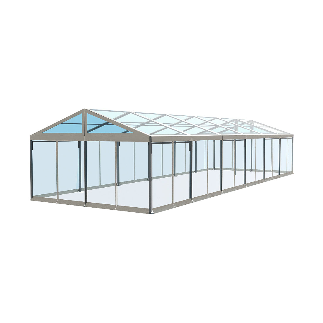 FS 20x60 Crest Clear Spam Tent with Clear Roof and Clear Wall