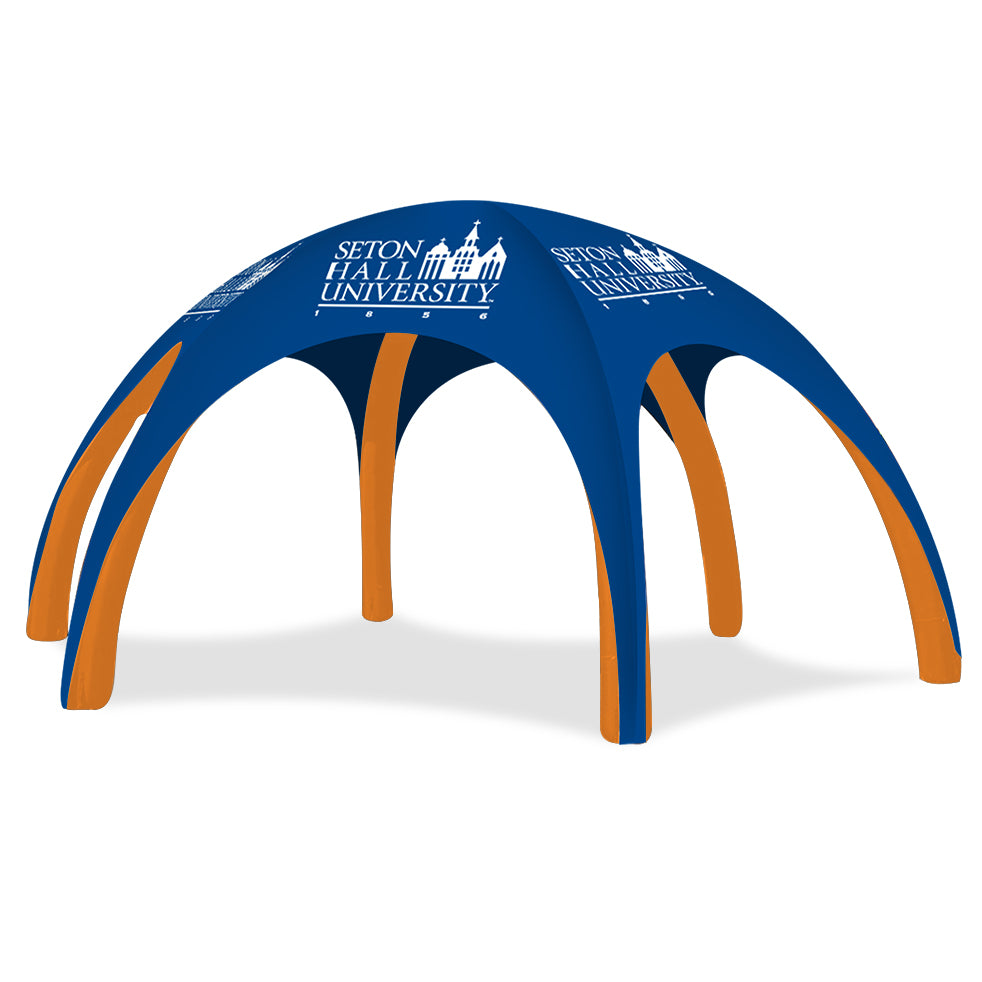 Custom Printed Gamma High-Pressure Inflatable Tent with Orange Frame