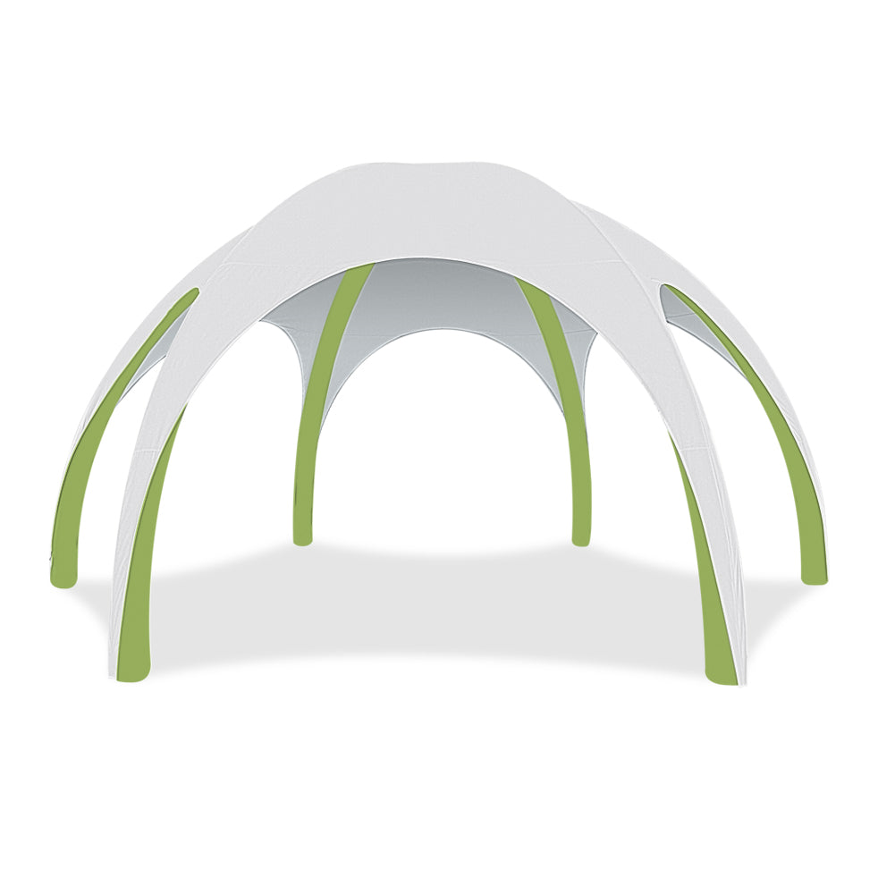 26ft White Gamma High-Pressure Inflatable Tent in Green Frame