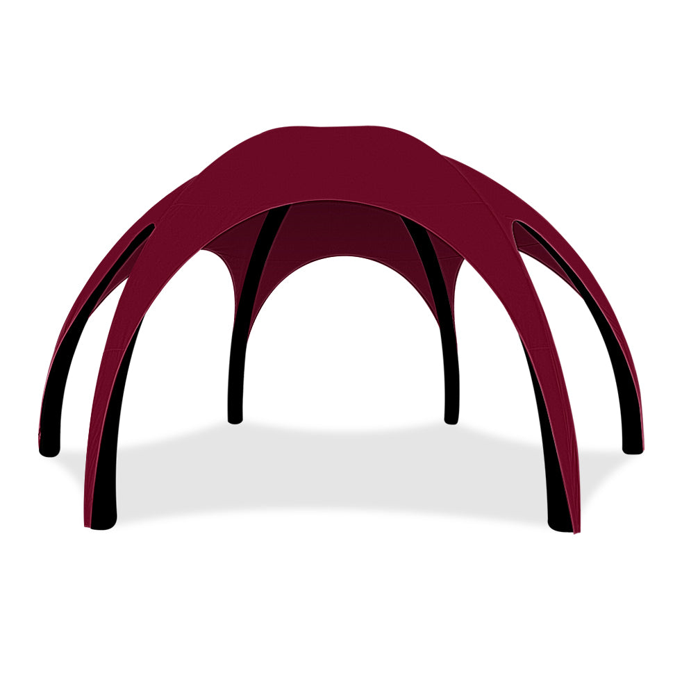 26ft Maroon Gamma High-Pressure Inflatable Tent in Black Frame