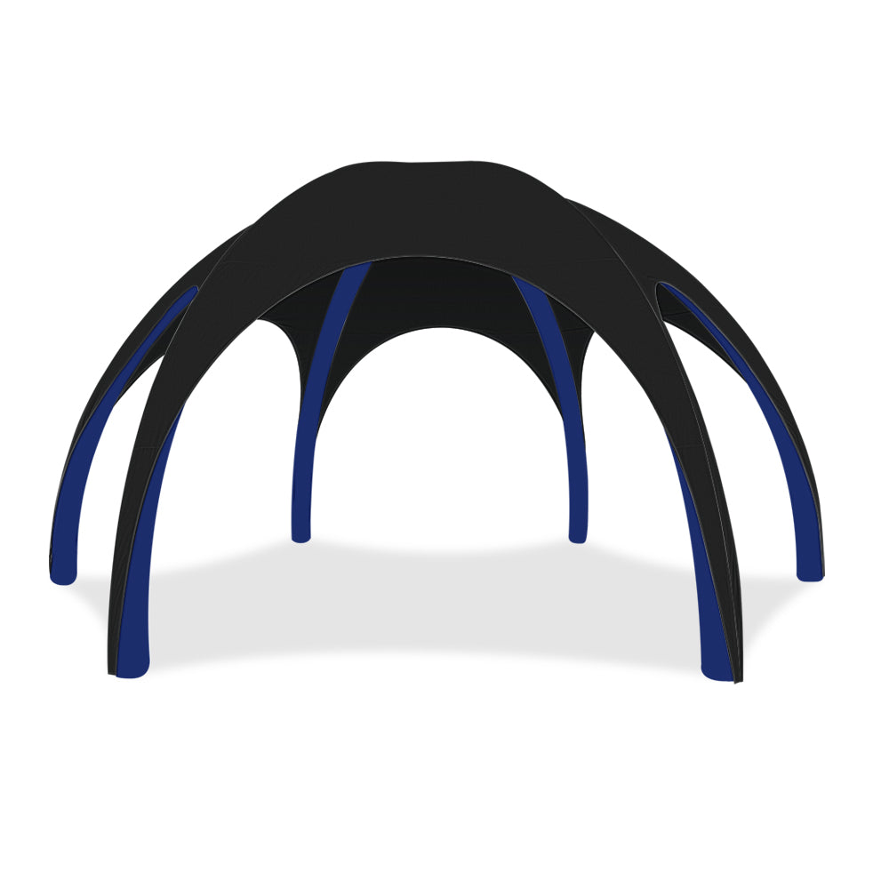 26ft Black Gamma High-Pressure Inflatable Tent in Blue Frame
