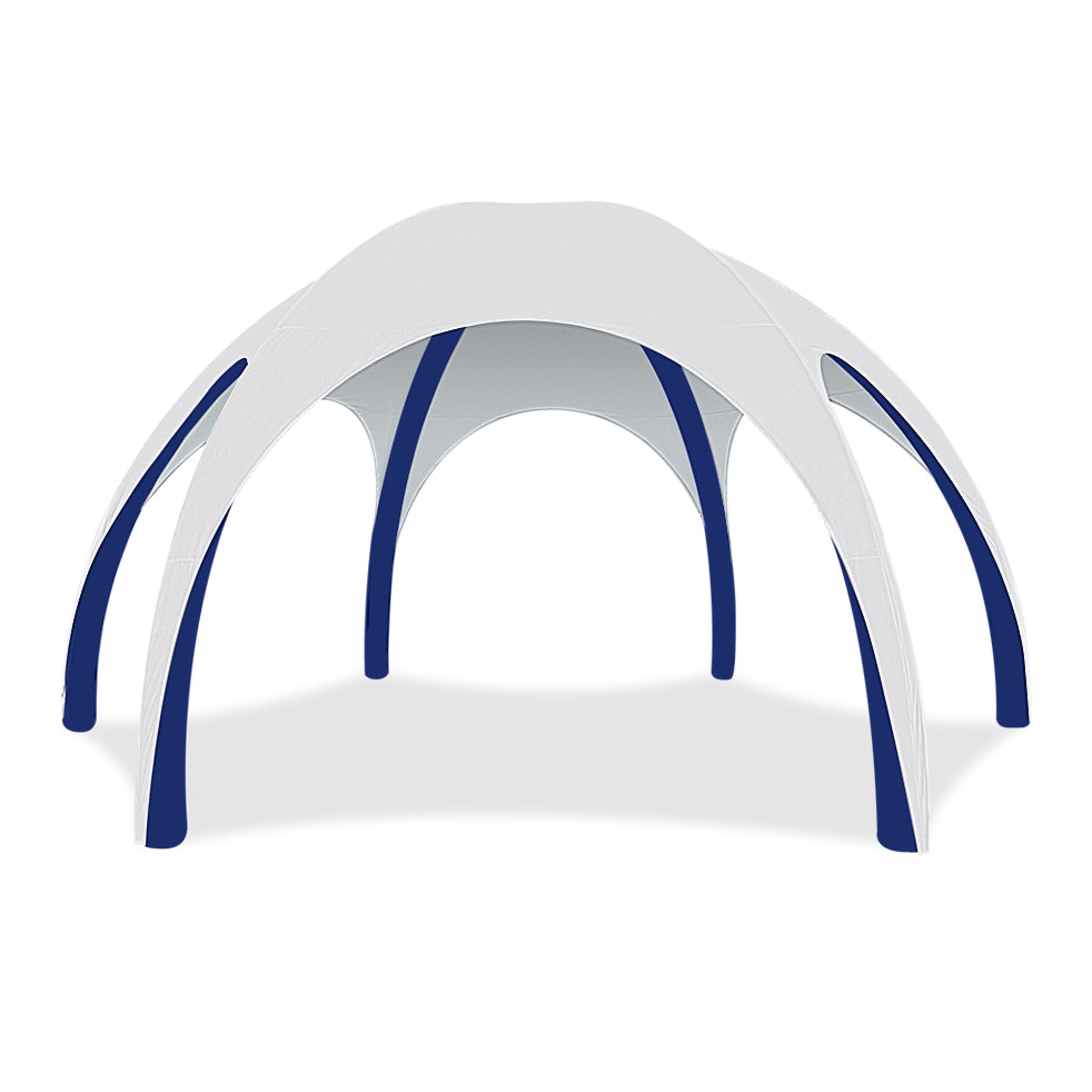26ft White Gamma High-Pressure Inflatable Tent in Blue Frame