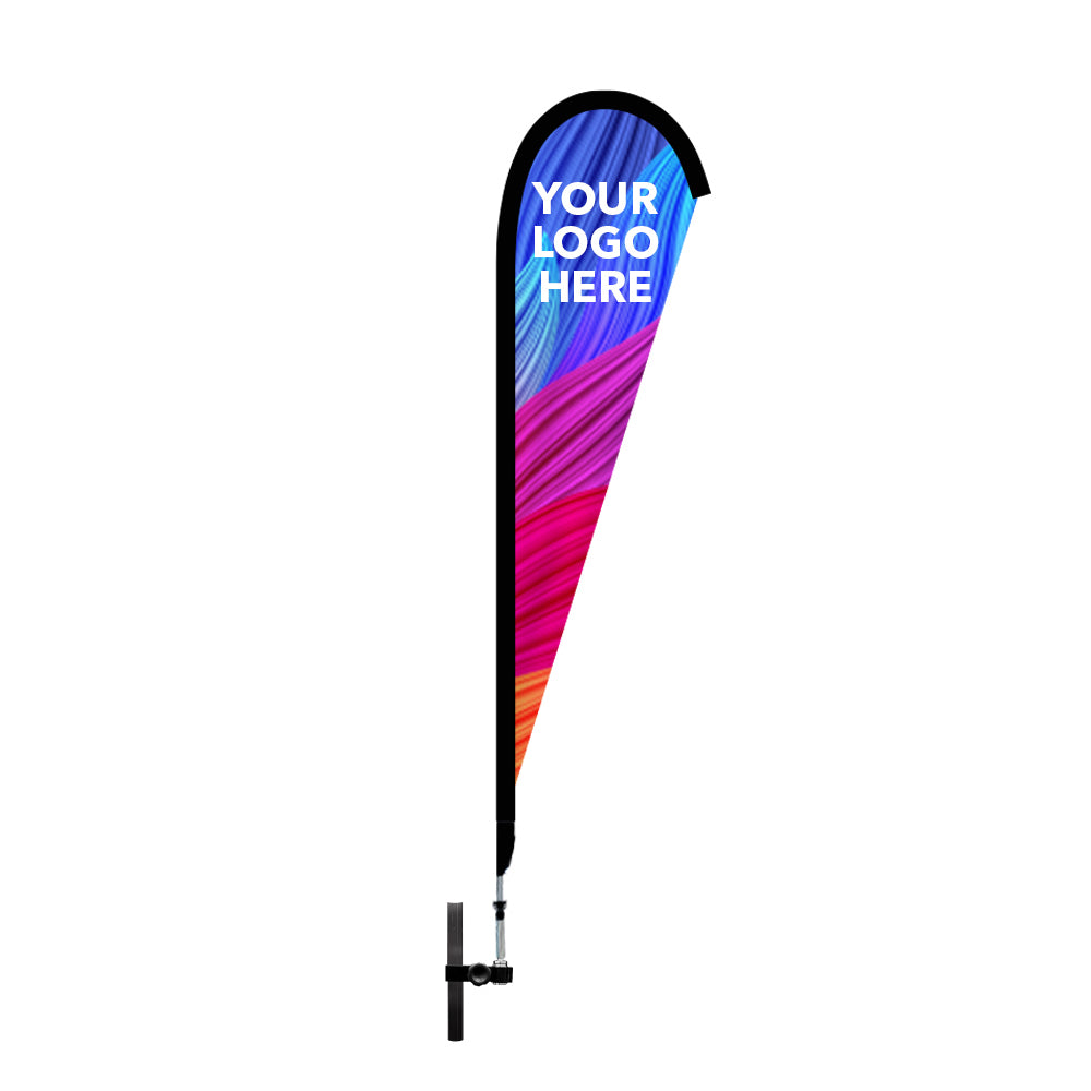 Large Custom Teardrop Flag with SS Canopy Leg - Extreme Canopy