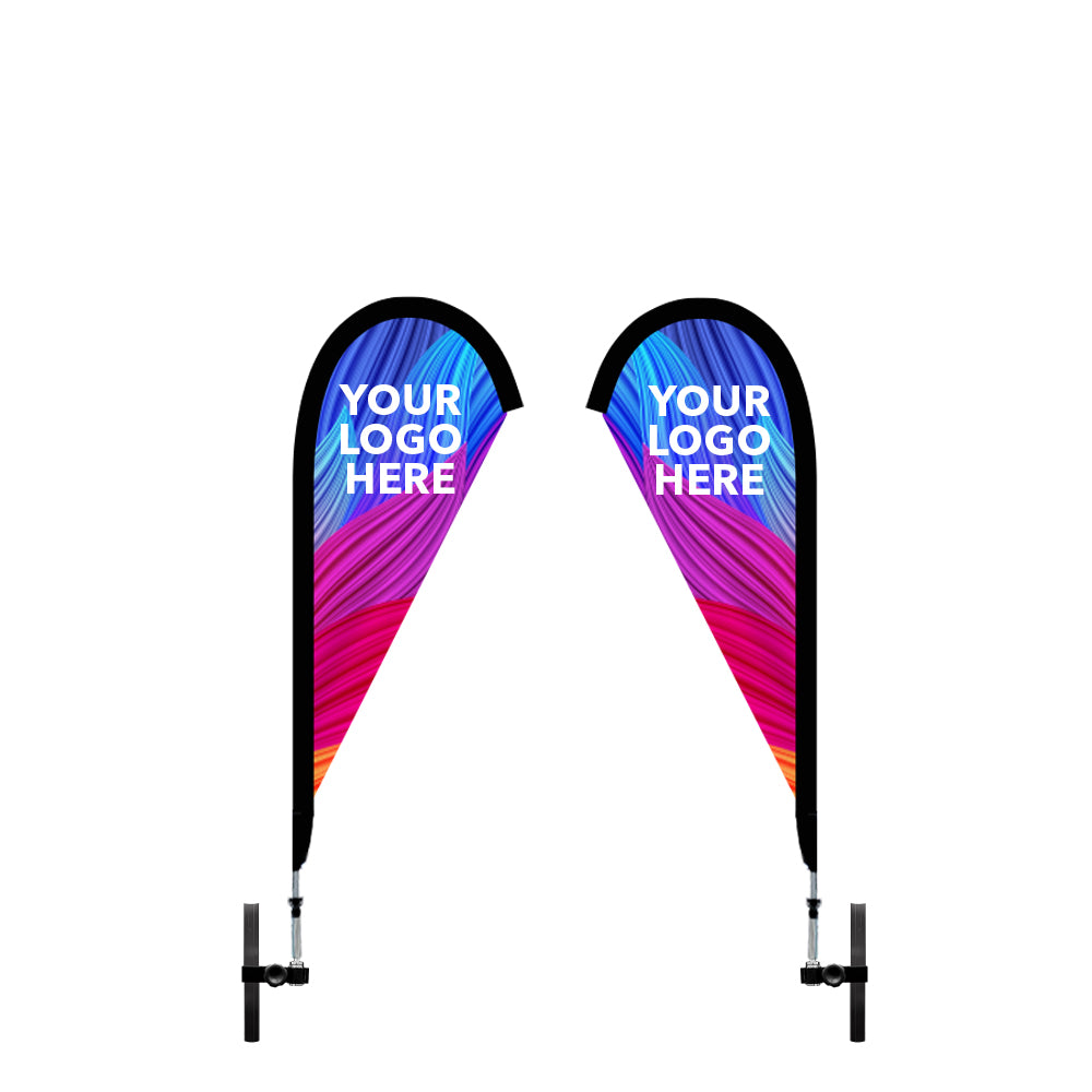 Medium Custom Teardrop Flag with DS Canopy Leg - Extreme Canopy