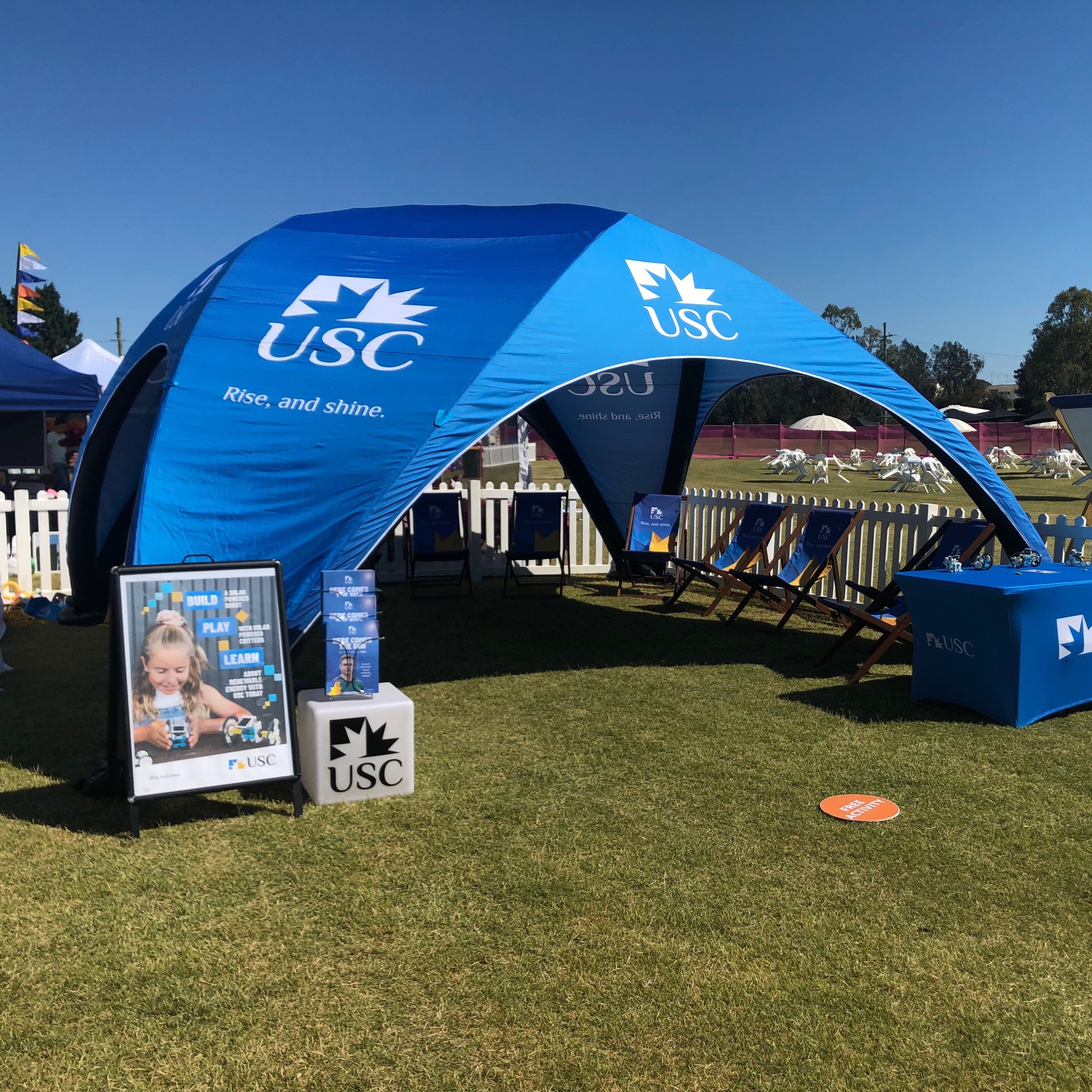 EMX Beta High Pressure Inflatable Set up for USC