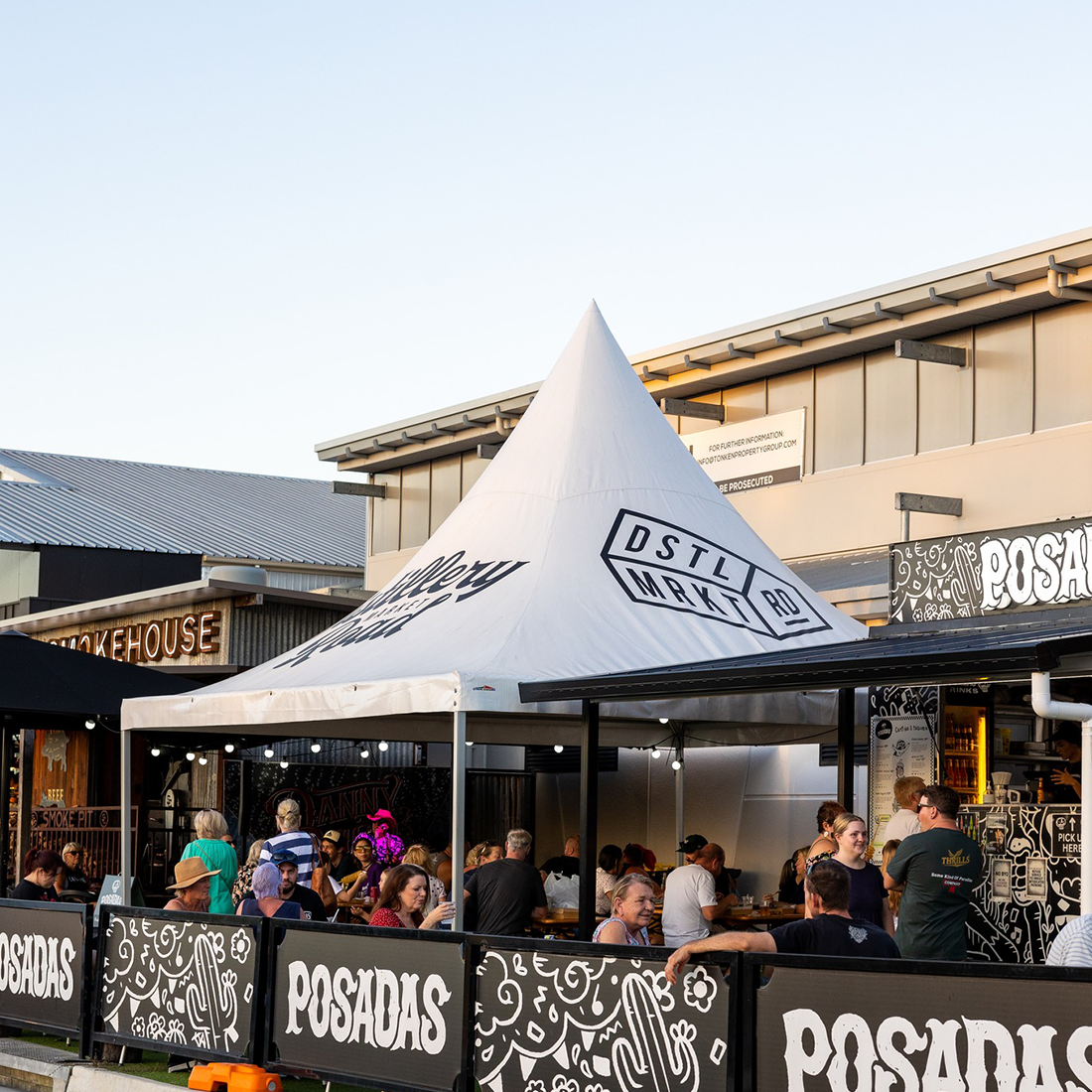 Custom logo printed Pinnacle set up by Extreme Canopy