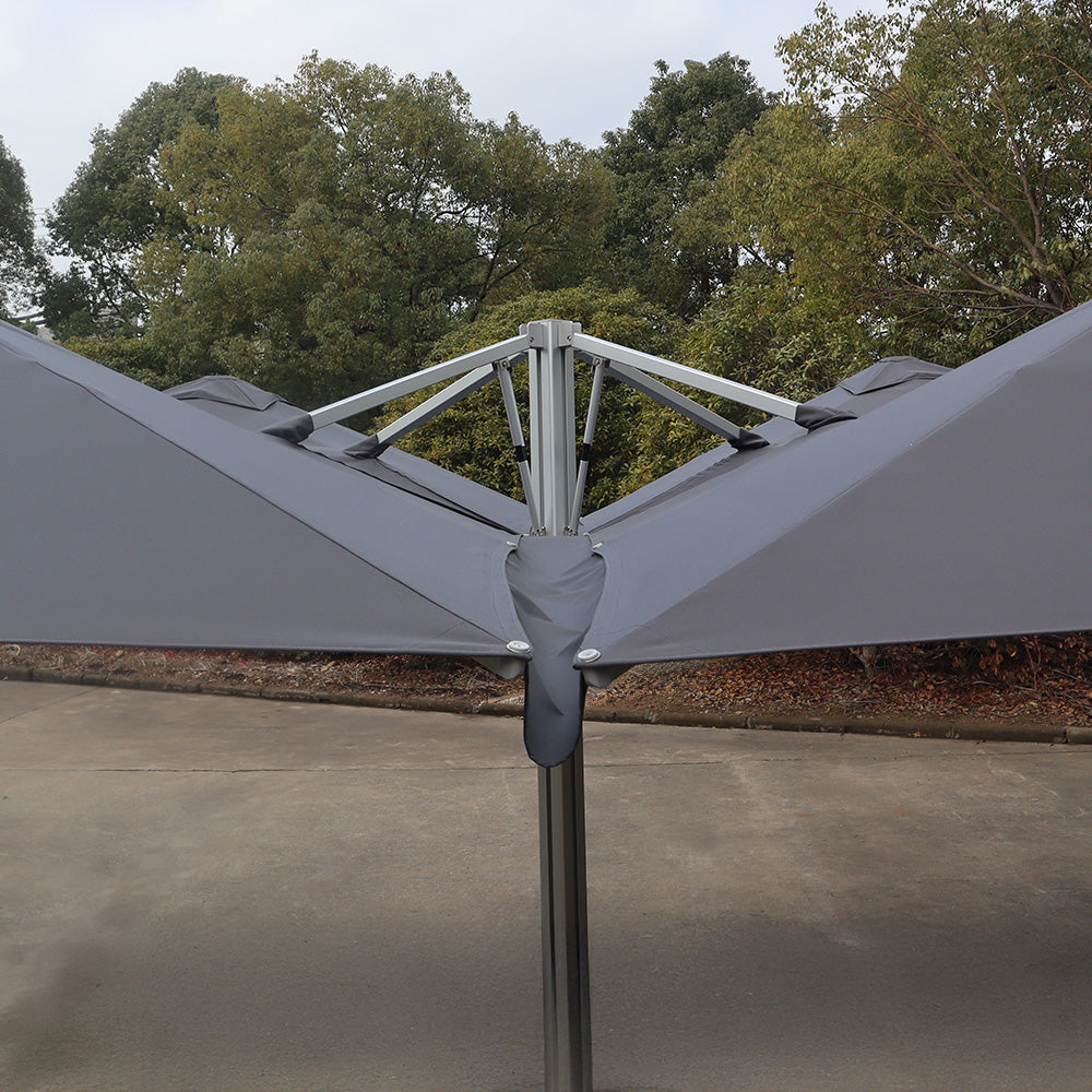 can a patio umbrella handle rain 10' x 10' Montilla 110 Cantilever Umbrella
