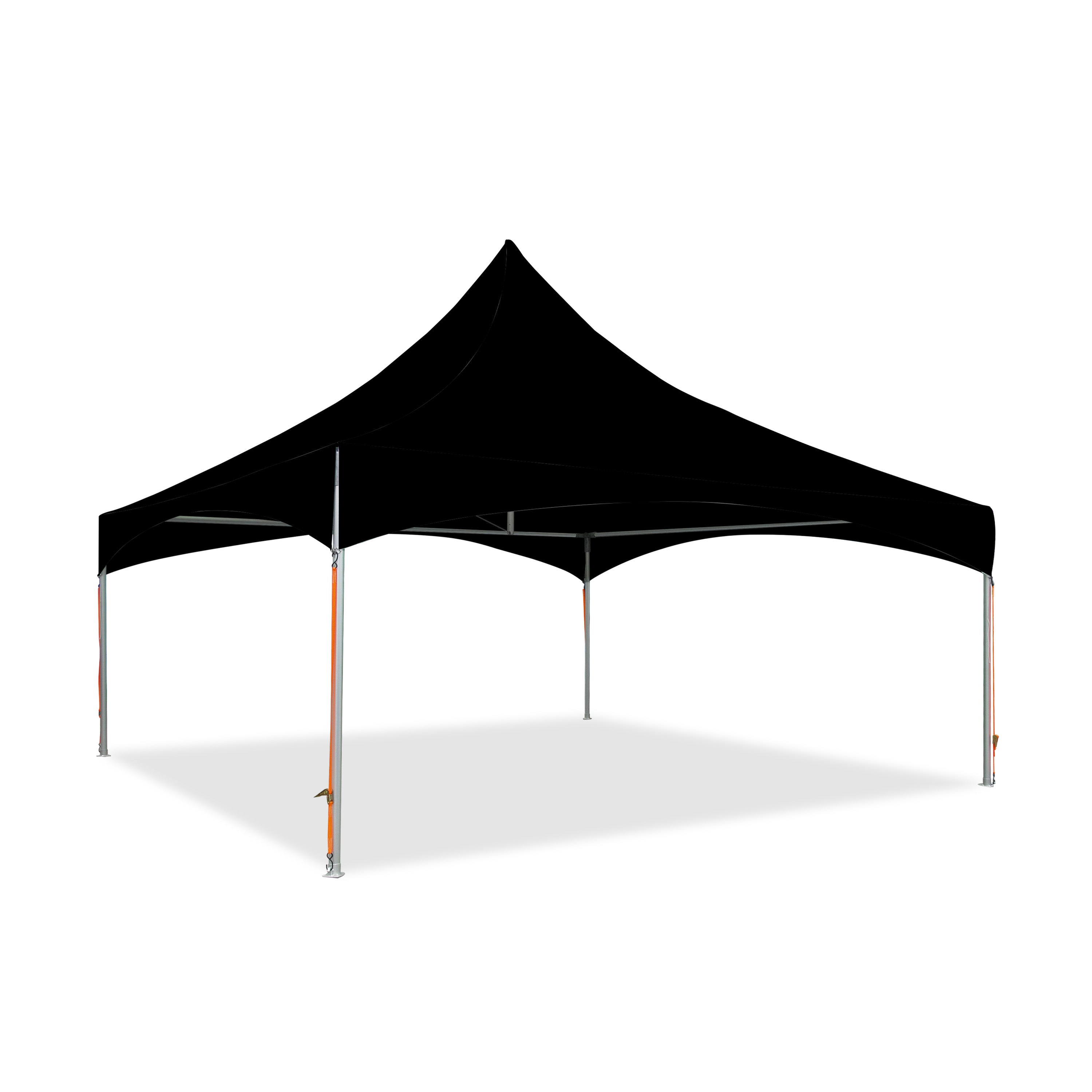Semi-Permanent 20' x 20' Pavilion Tents in Black