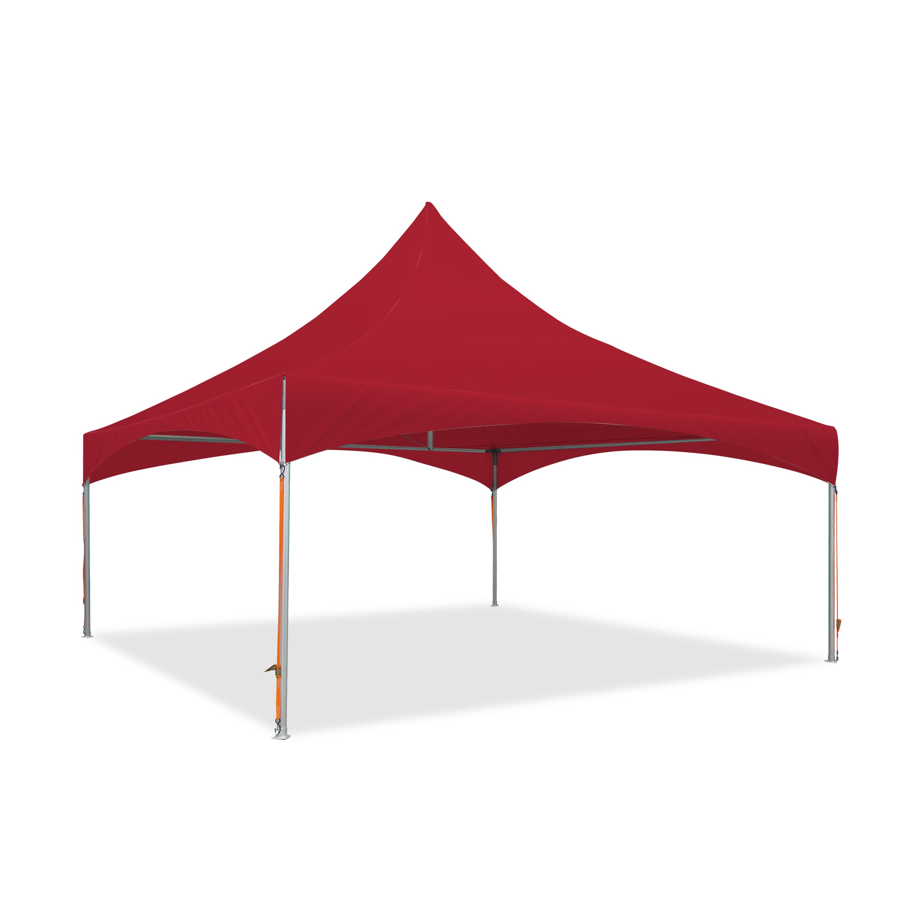 Semi-Permanent 20' x 20' Pavilion Tents in Red