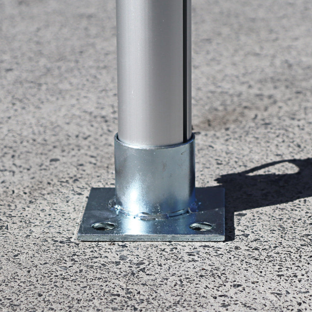 Attach steel foot to the bottom of Legs