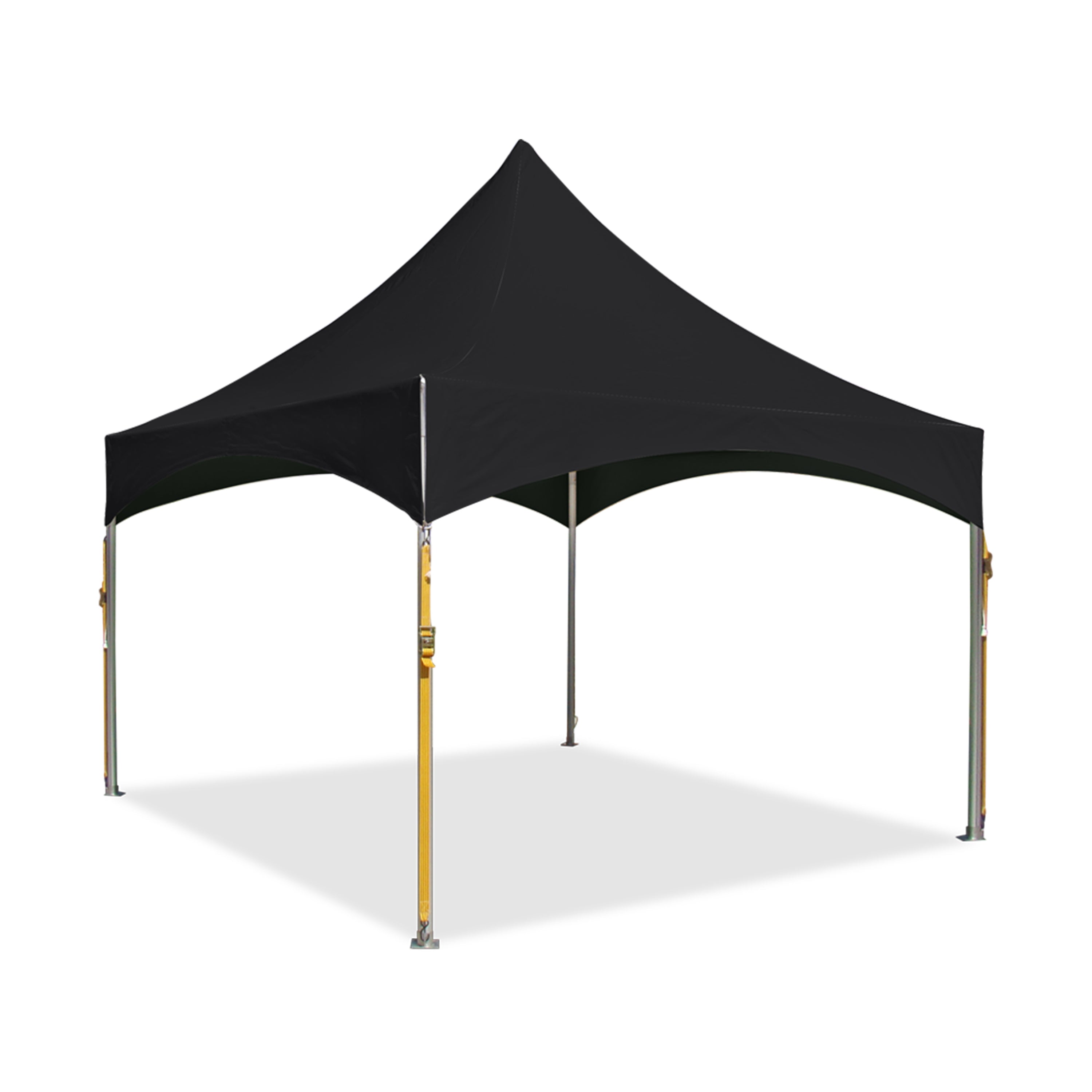 Semi-Permanent Plain Pavilion Tent in Black