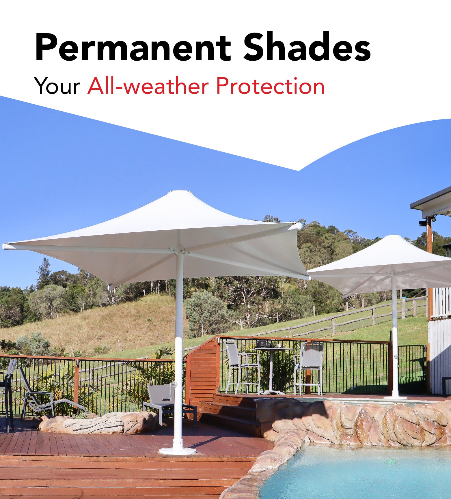 Permanent Umbrella Shades - Your All-weather Protection
