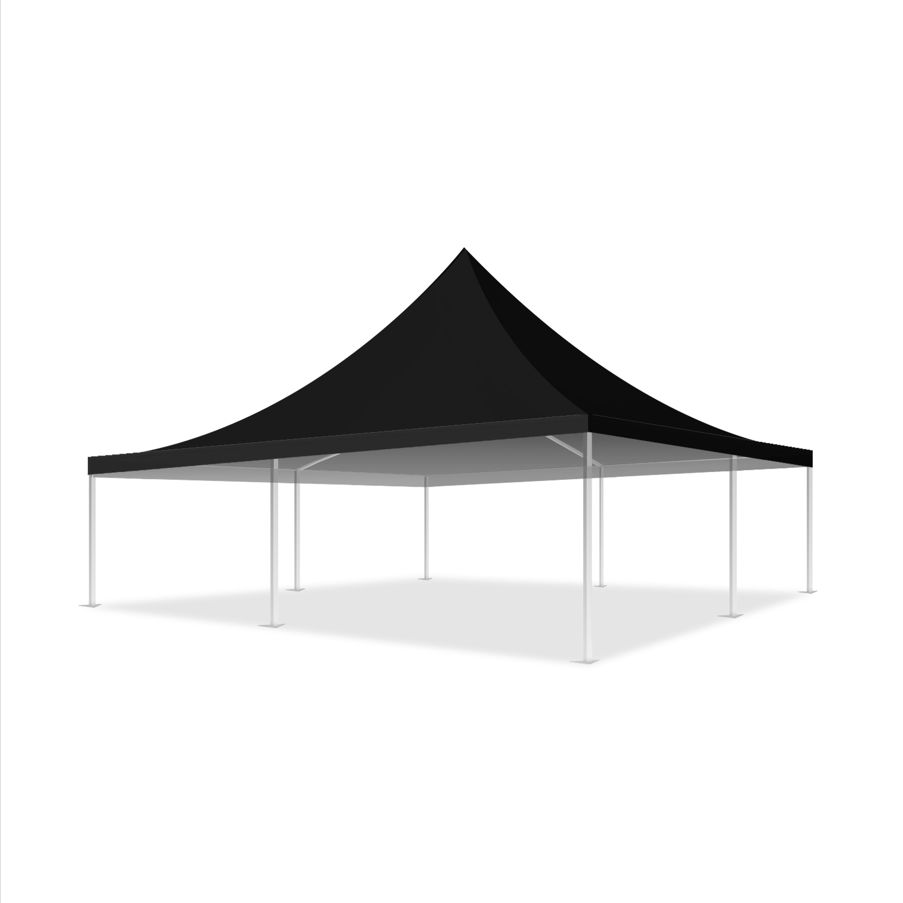 26x26 Pinnacle Semi-Permanent Tent Black