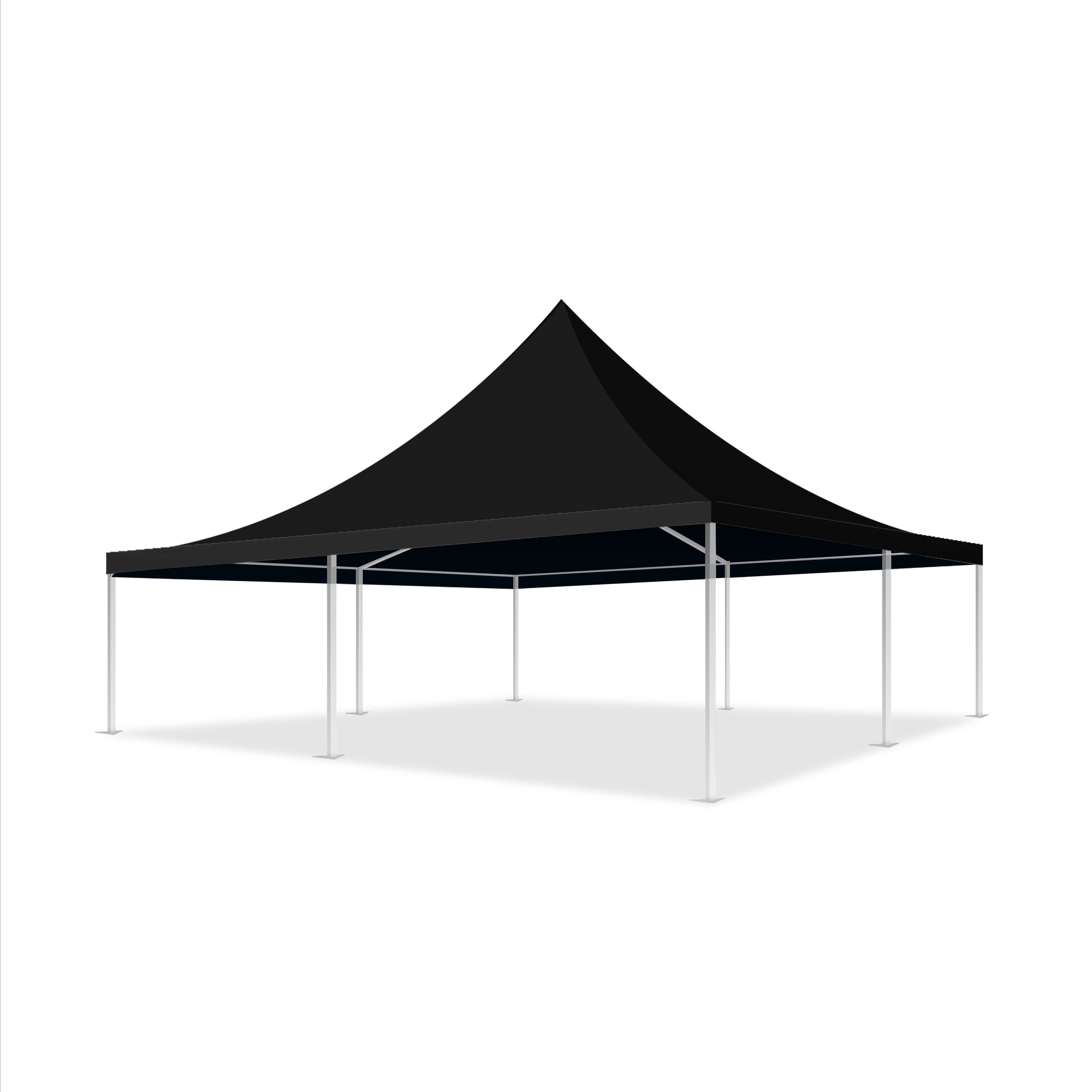 26x26 Pinnacle Semi-Permanent Tent Black