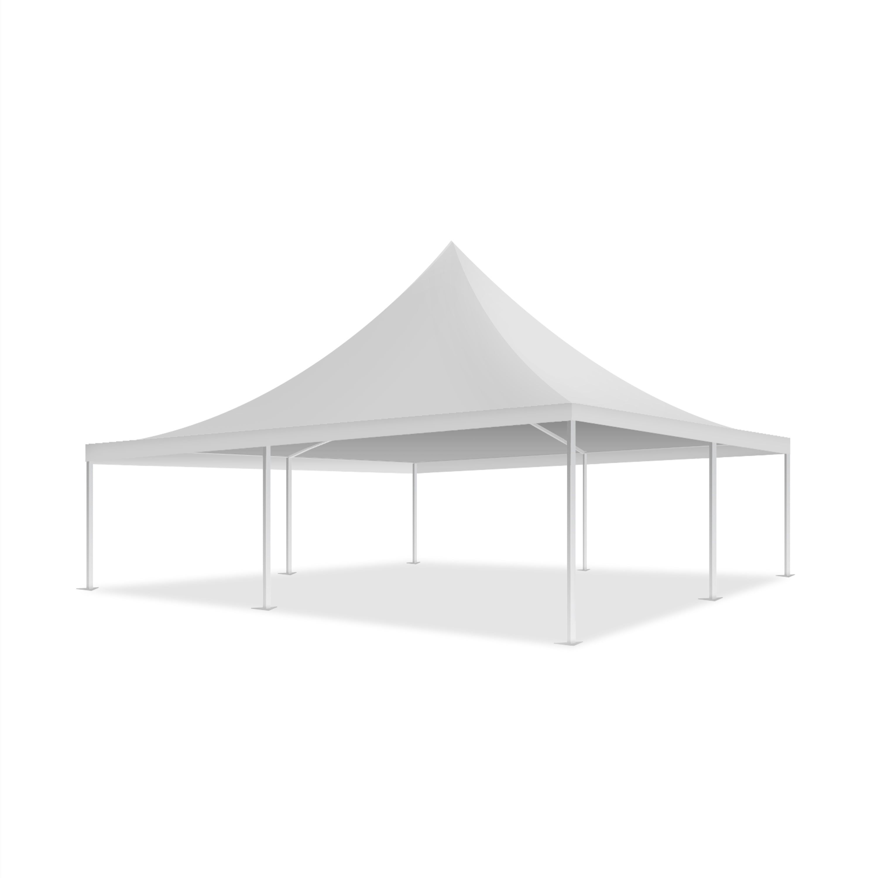 26x26 Pinnacle Semi-Permanent Tent White