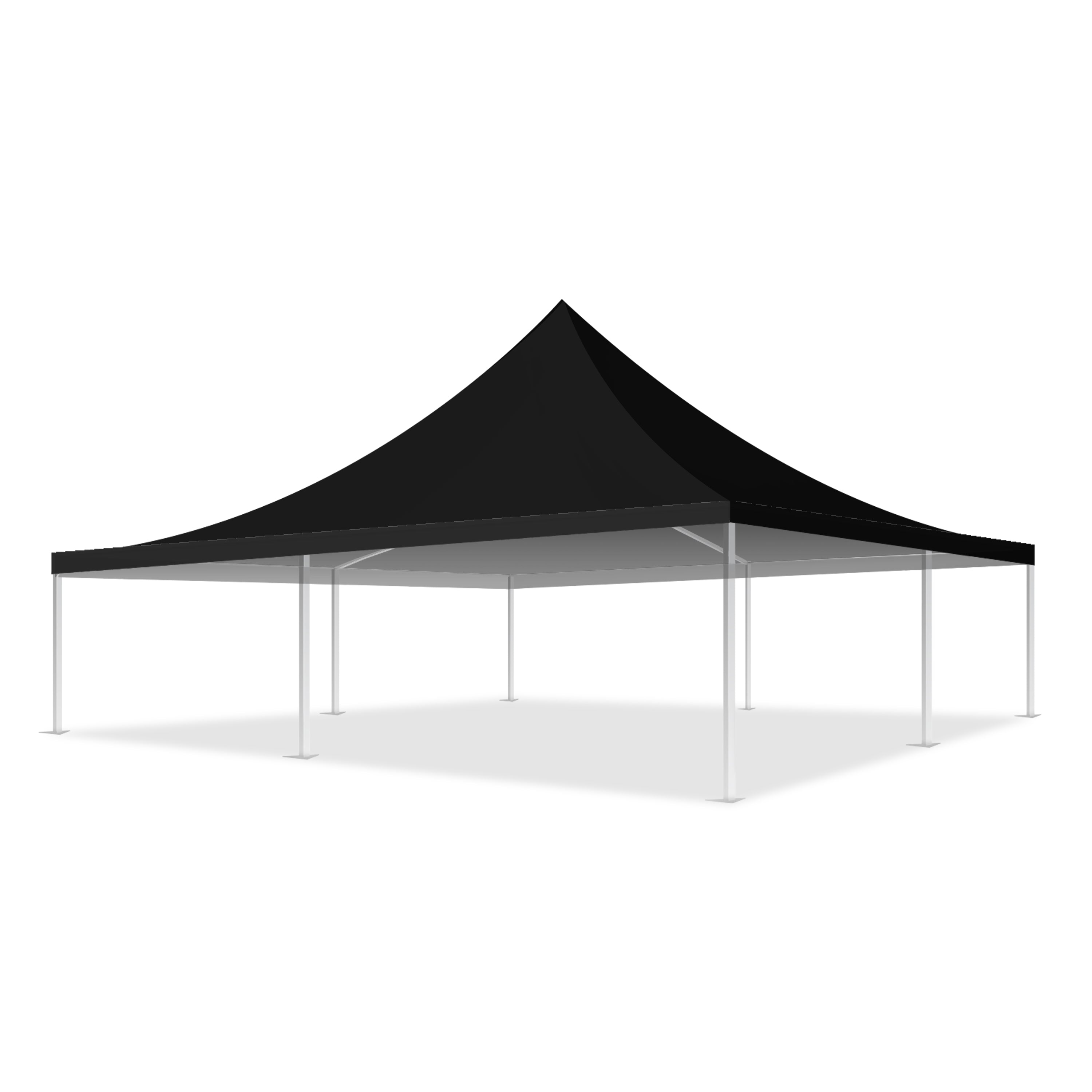33x33 Pinnacle Semi-Permanent Tent Black