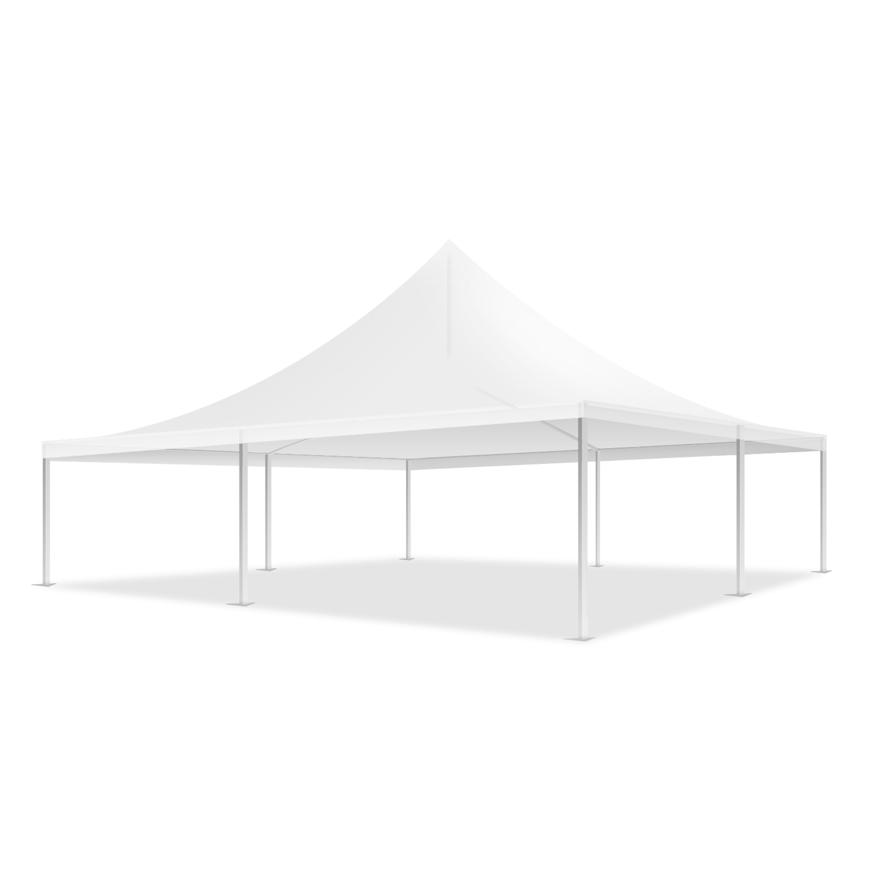 33x33 Pinnacle Semi-Permanent Tent White