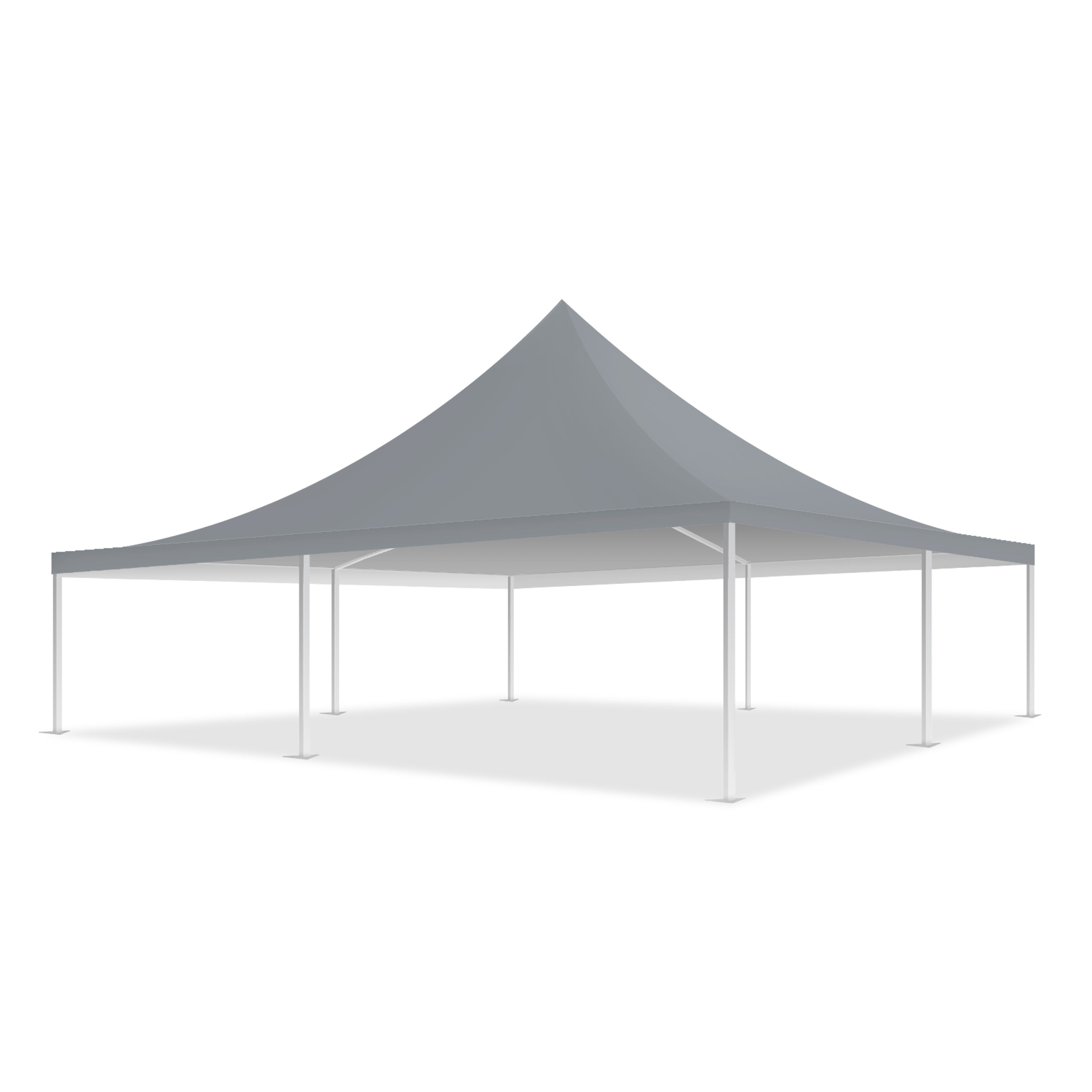 33x33 Pinnacle Semi-Permanent Tent Gray