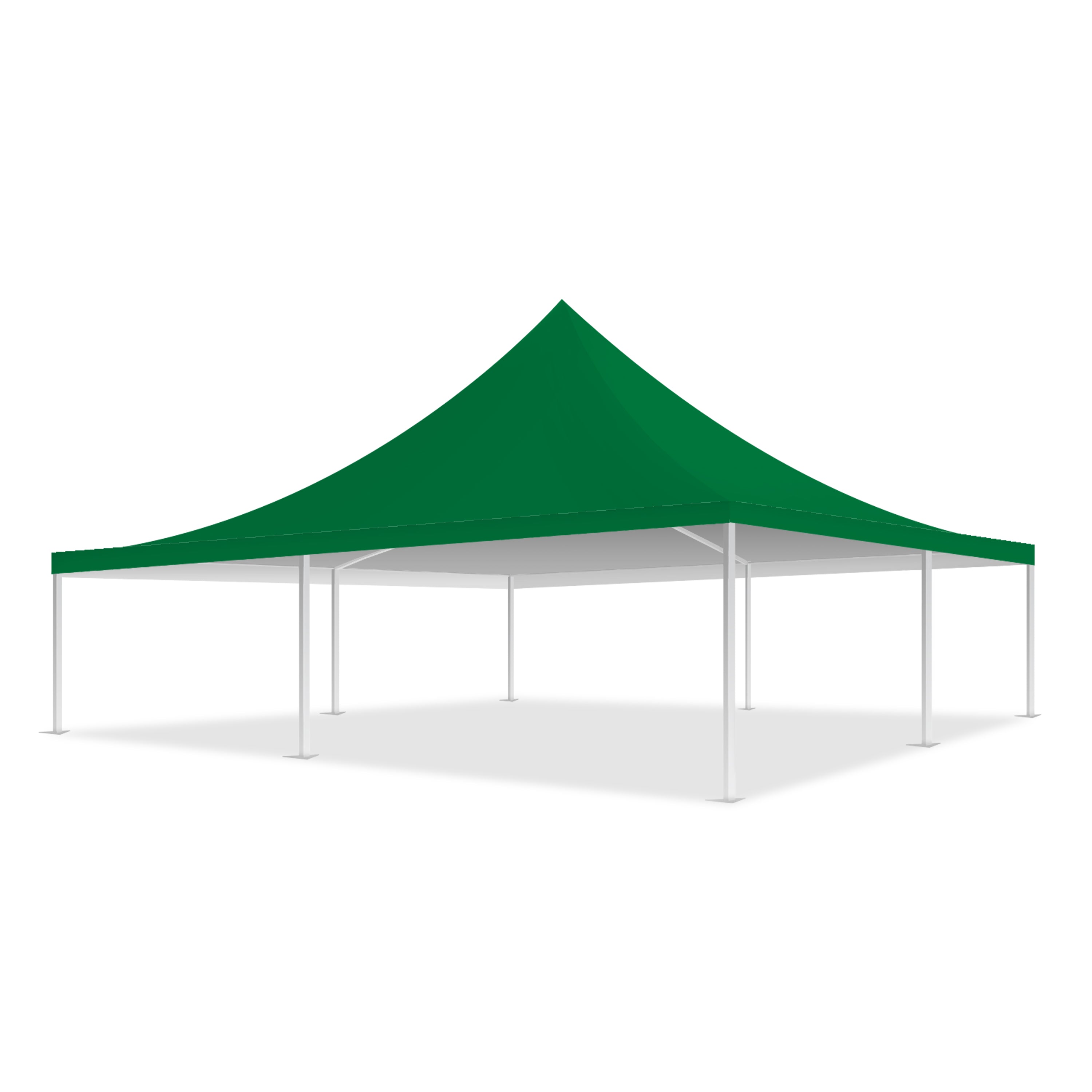 33x33 Pinnacle Semi-Permanent Tent Green