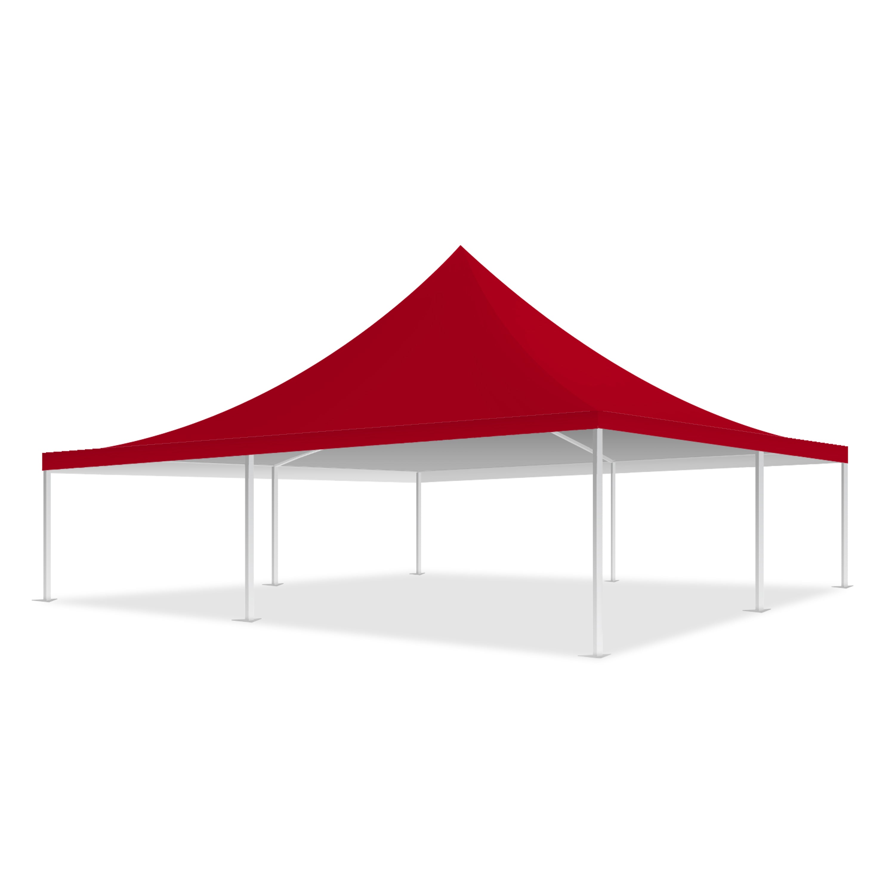 33x33 Pinnacle Semi-Permanent Tent Red