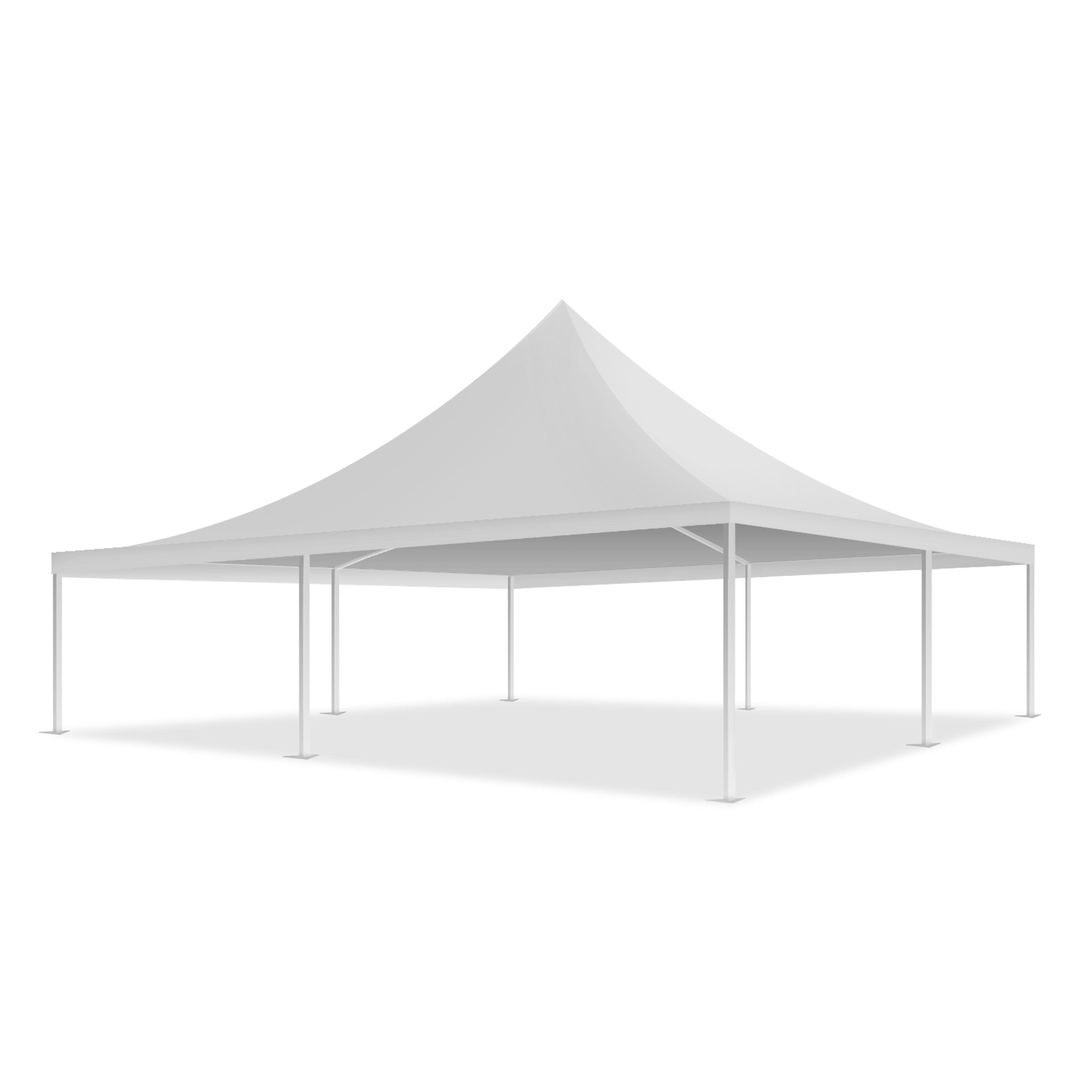 33x33 Pinnacle Semi-Permanent Tent White