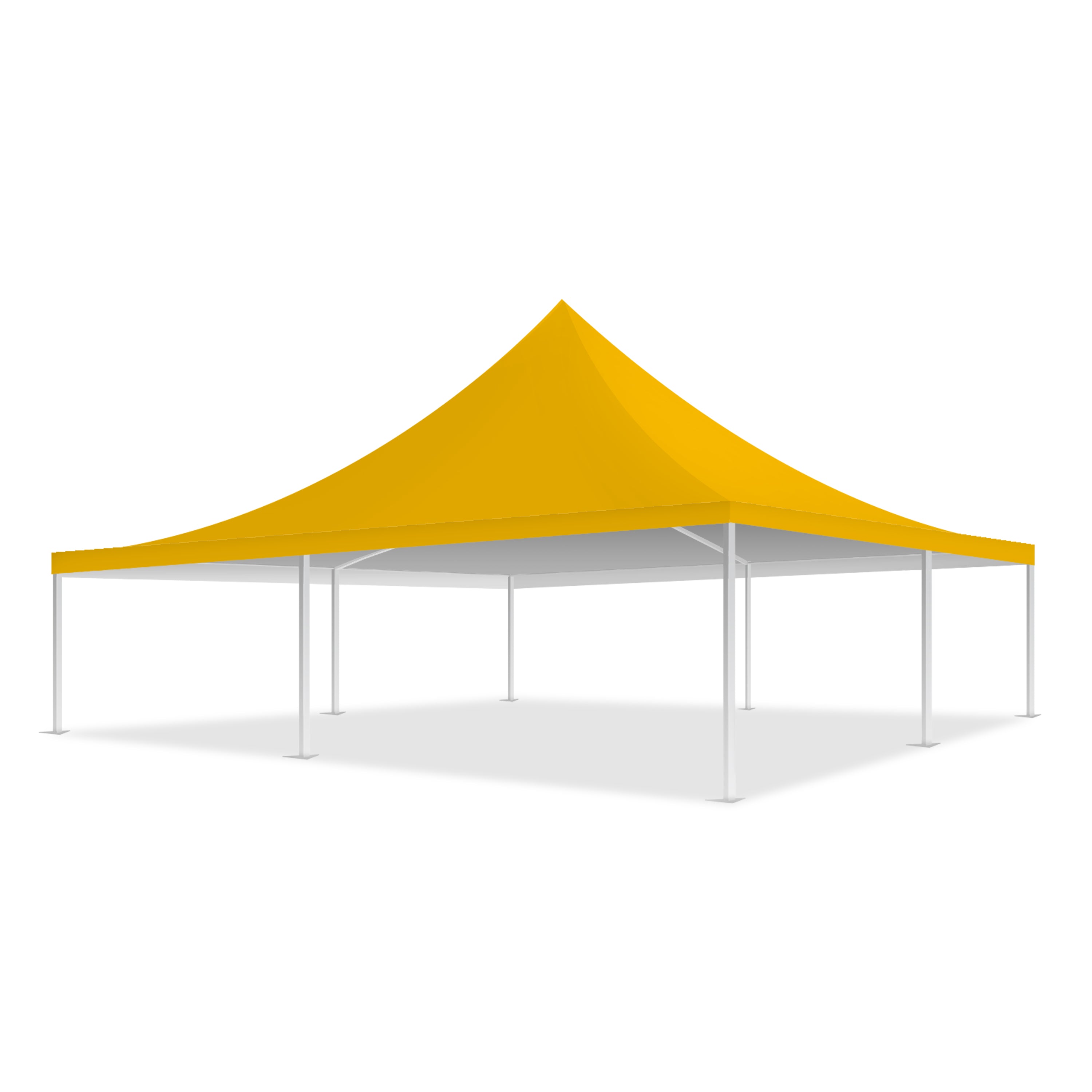 33x33 Pinnacle Semi-Permanent Tent Yellow