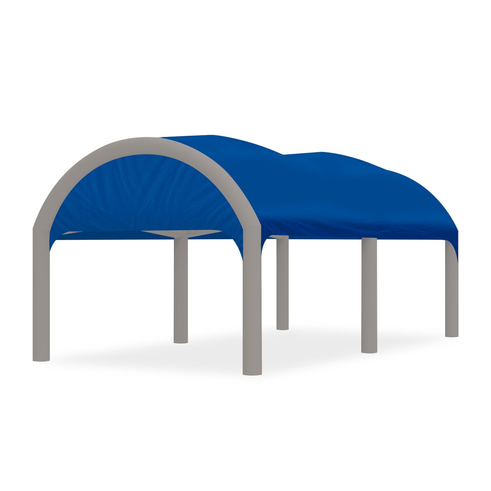 13x20 Polaris High-Pressure Inflatable Tent in Blue with Gray Frame