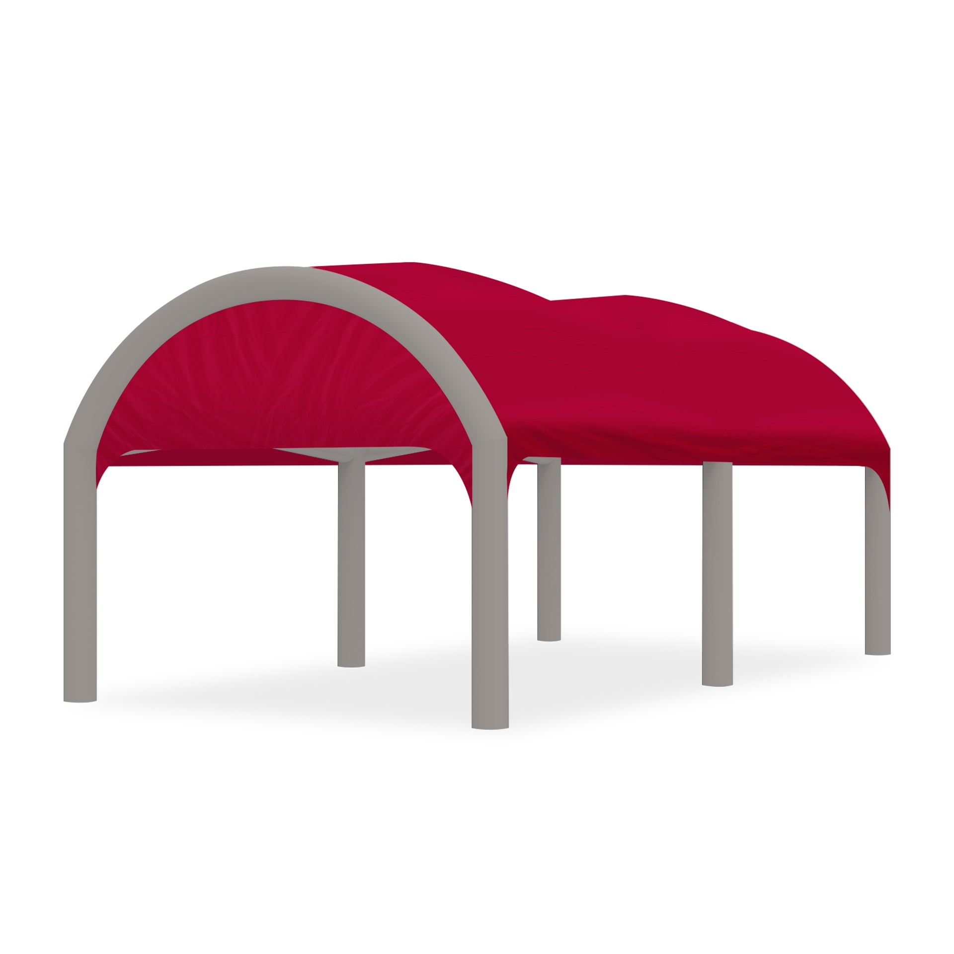 13x20 Polaris High-Pressure Inflatable Tent in Red with Gray Frame