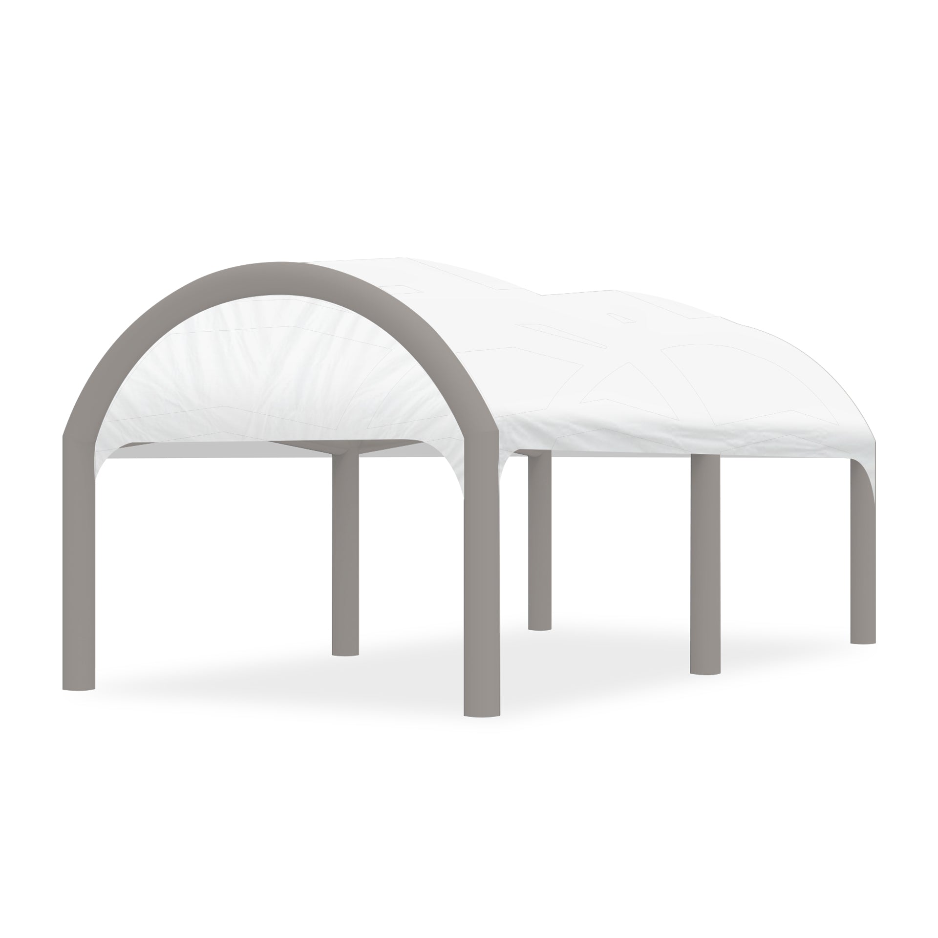 13x20 Polaris High-Pressure Inflatable Tent in White with Gray Frame