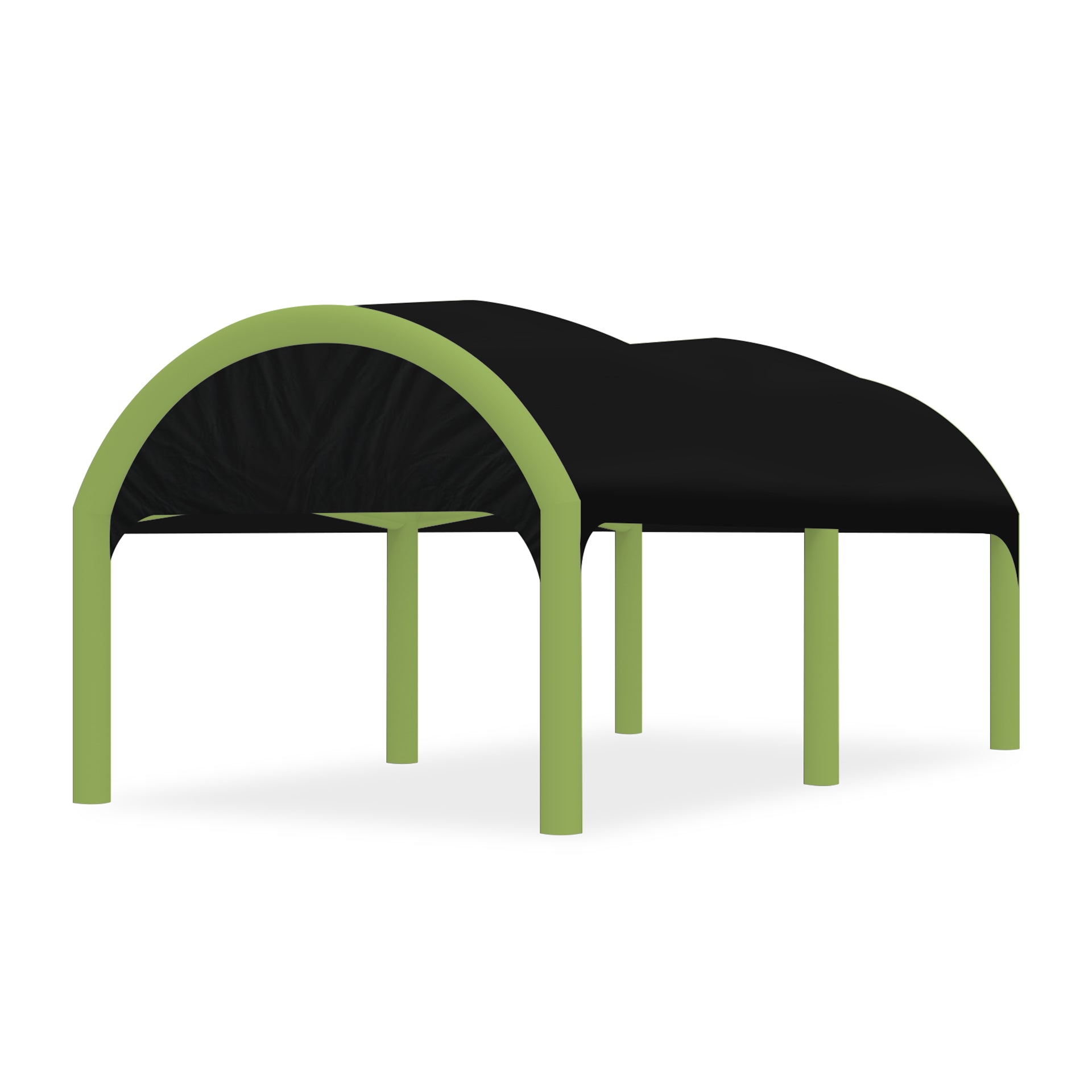 13x20 Polaris High-Pressure Inflatable Tent in Black with Green Frame