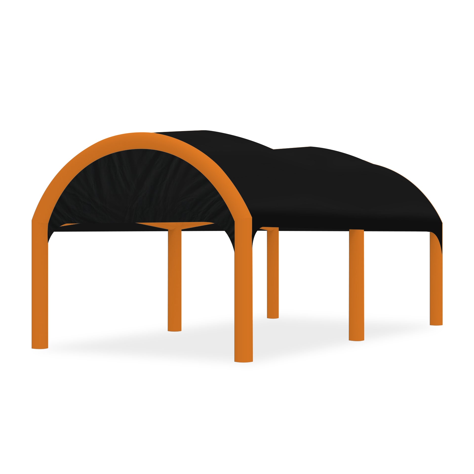 13x20 Polaris High-Pressure Inflatable Tent in Black with Orange Frame