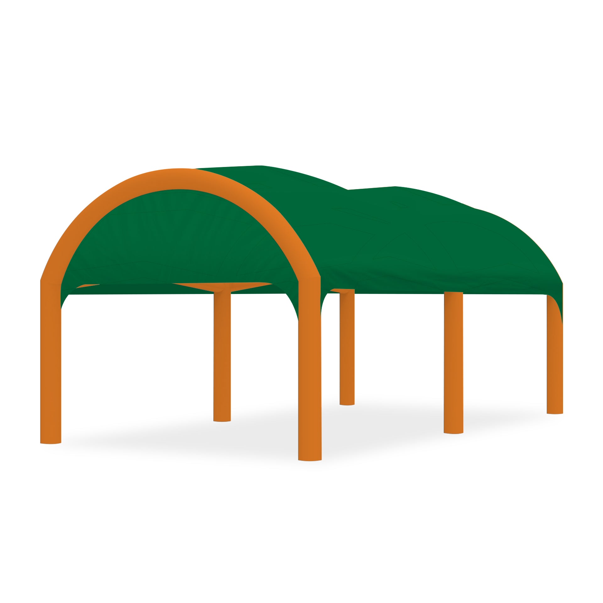 13x20 Polaris High-Pressure Inflatable Tent in Green with Orange Frame