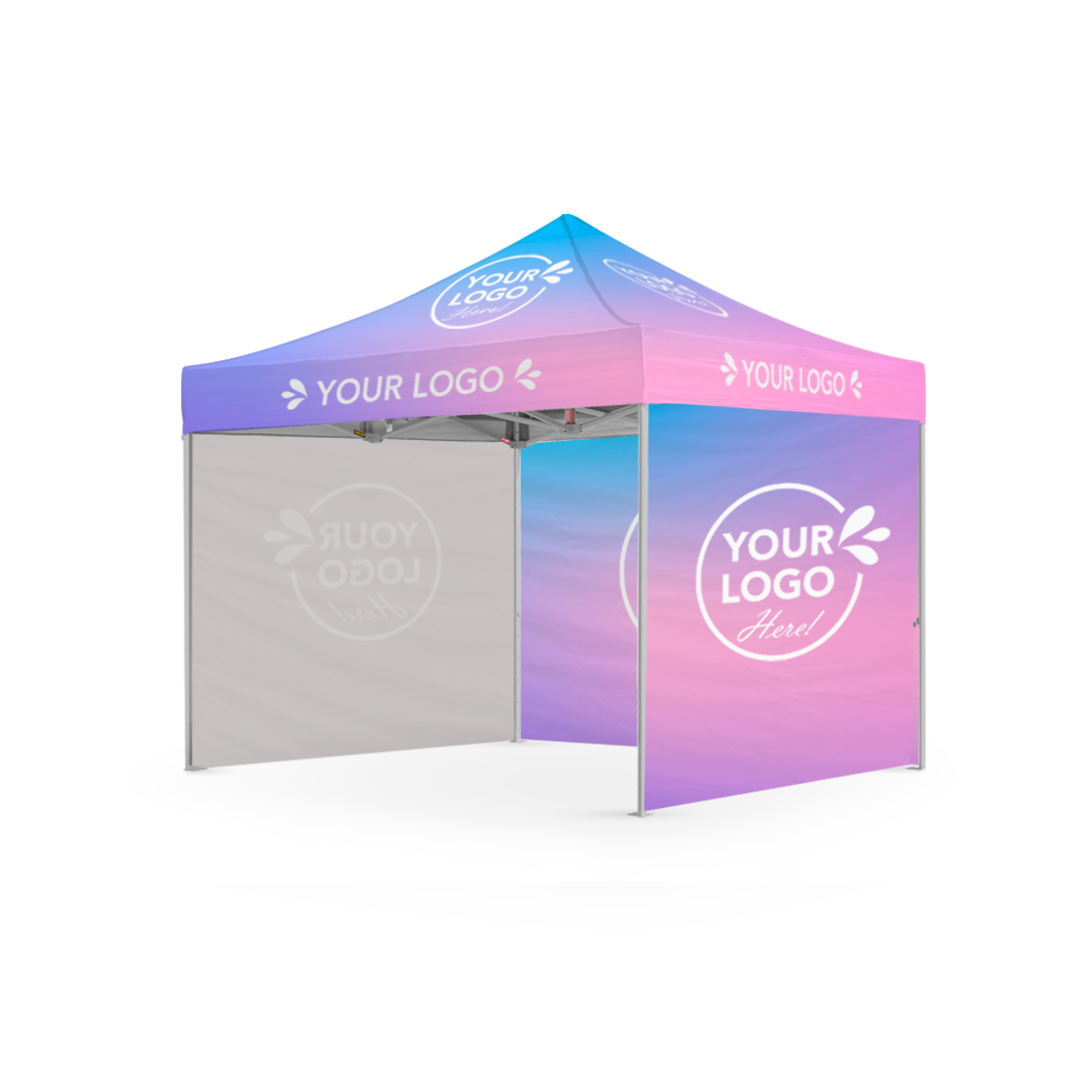 Q8 10x10 Custom Canopy Showcase Wall Package