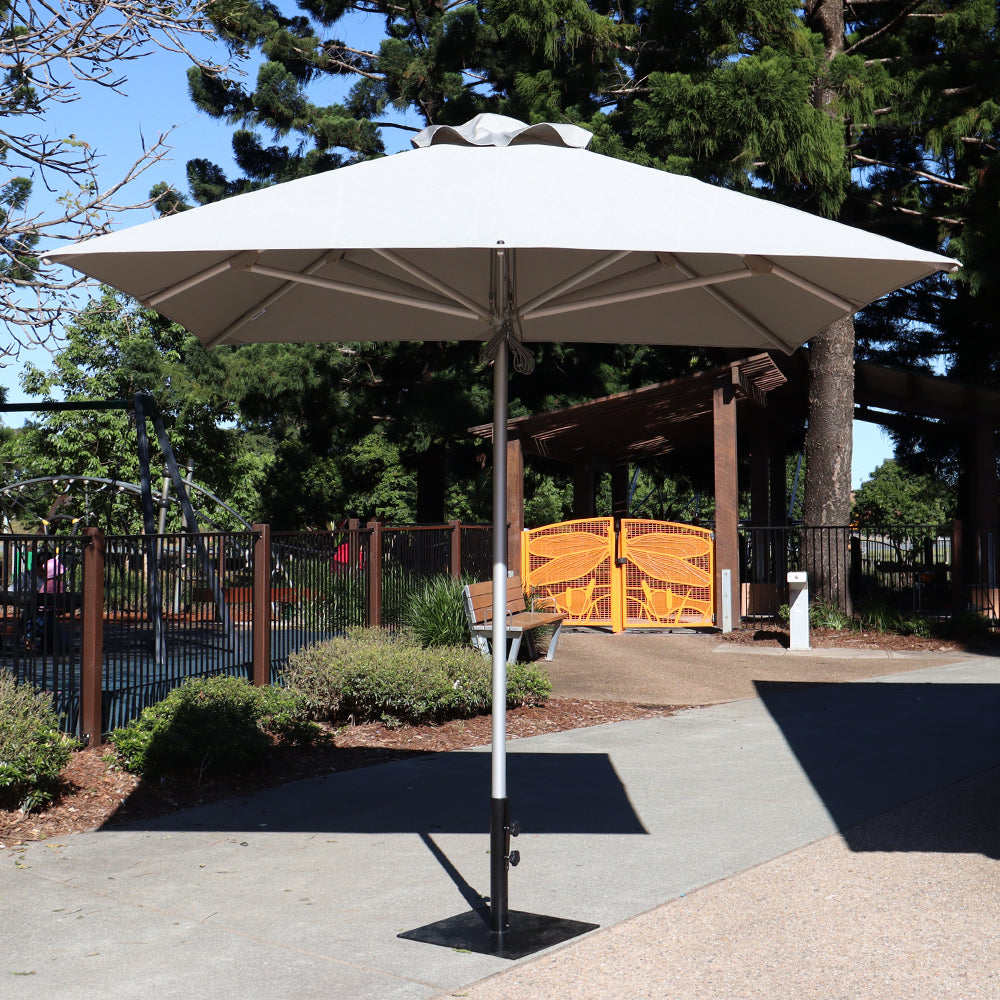 6' x 6' slim line market patio umbrella 6' x 6' Saville Square