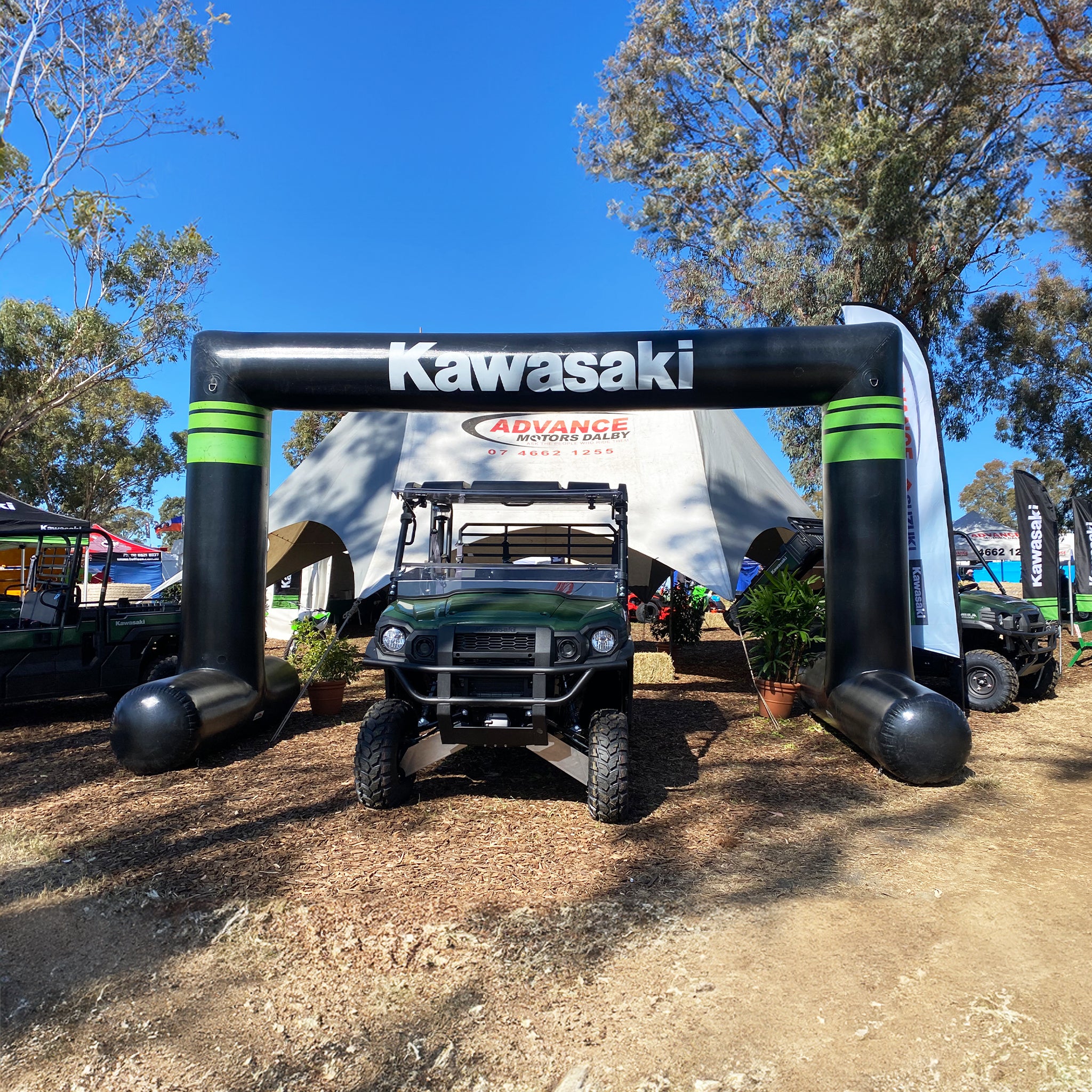 Custom Printed Inflatable Square Arch for Kawasaki