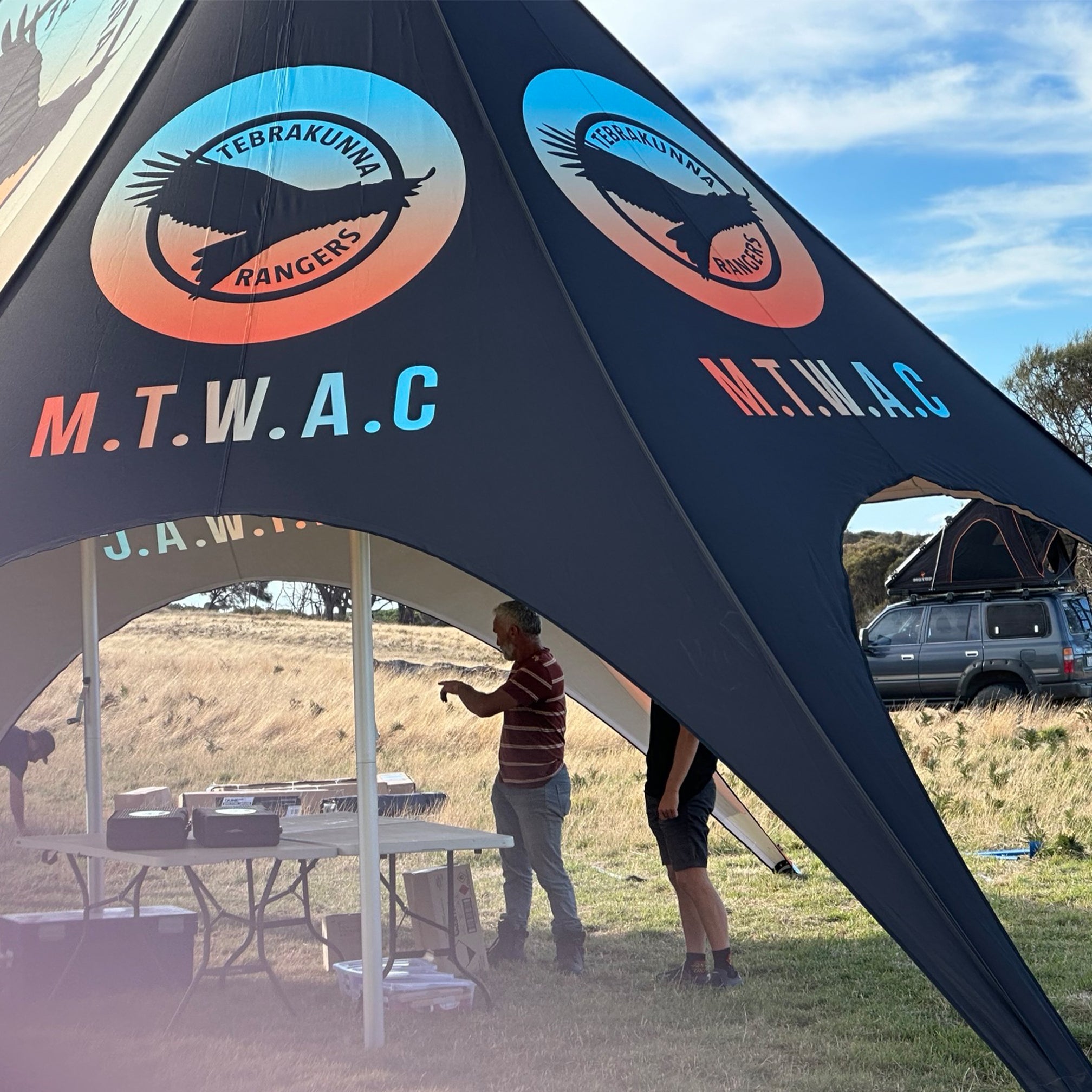 62ft x 39ft Double Pole Custom Star Shade | Star Tents