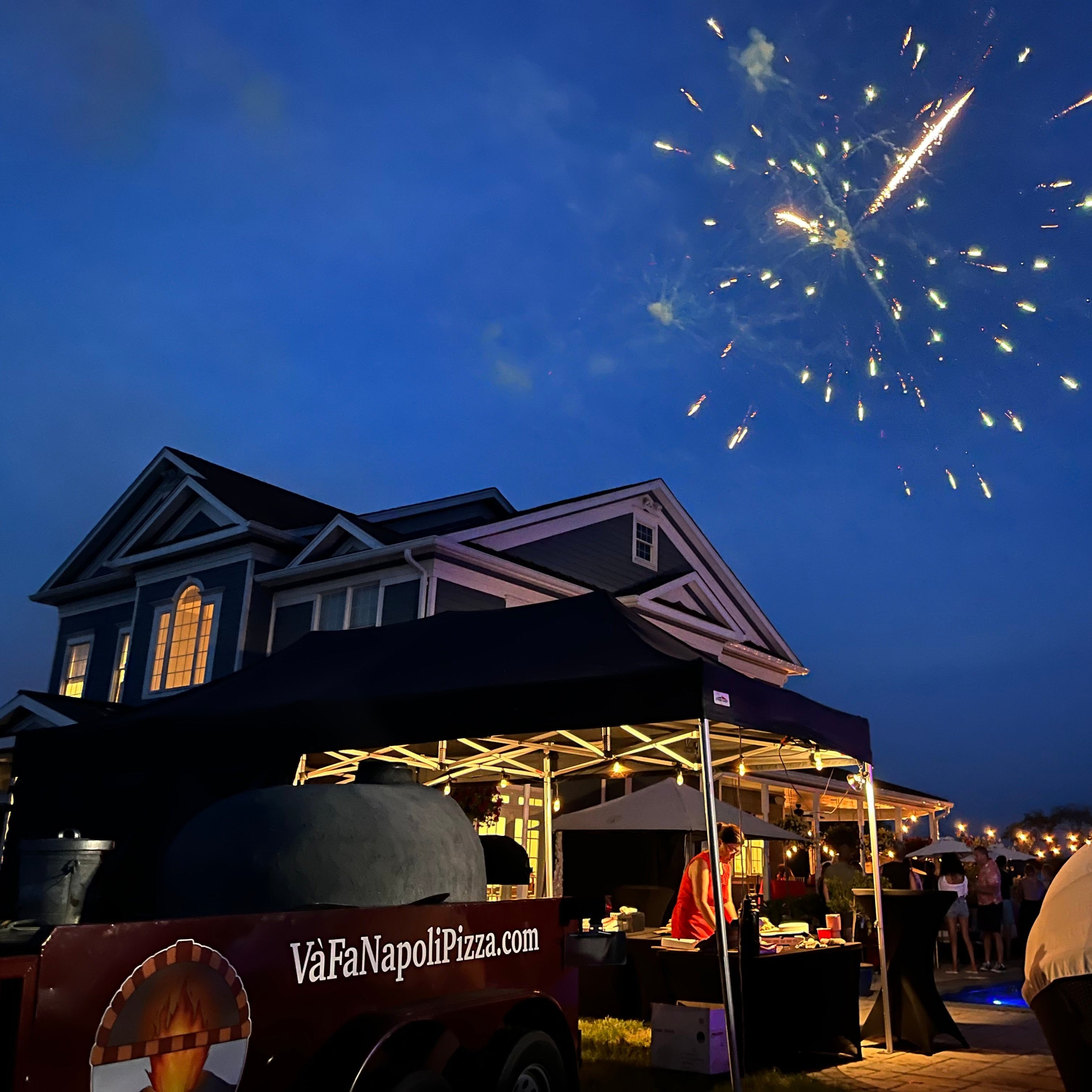 X7 Tectonic Canopy Set up for VaFaNapoliPizza.com