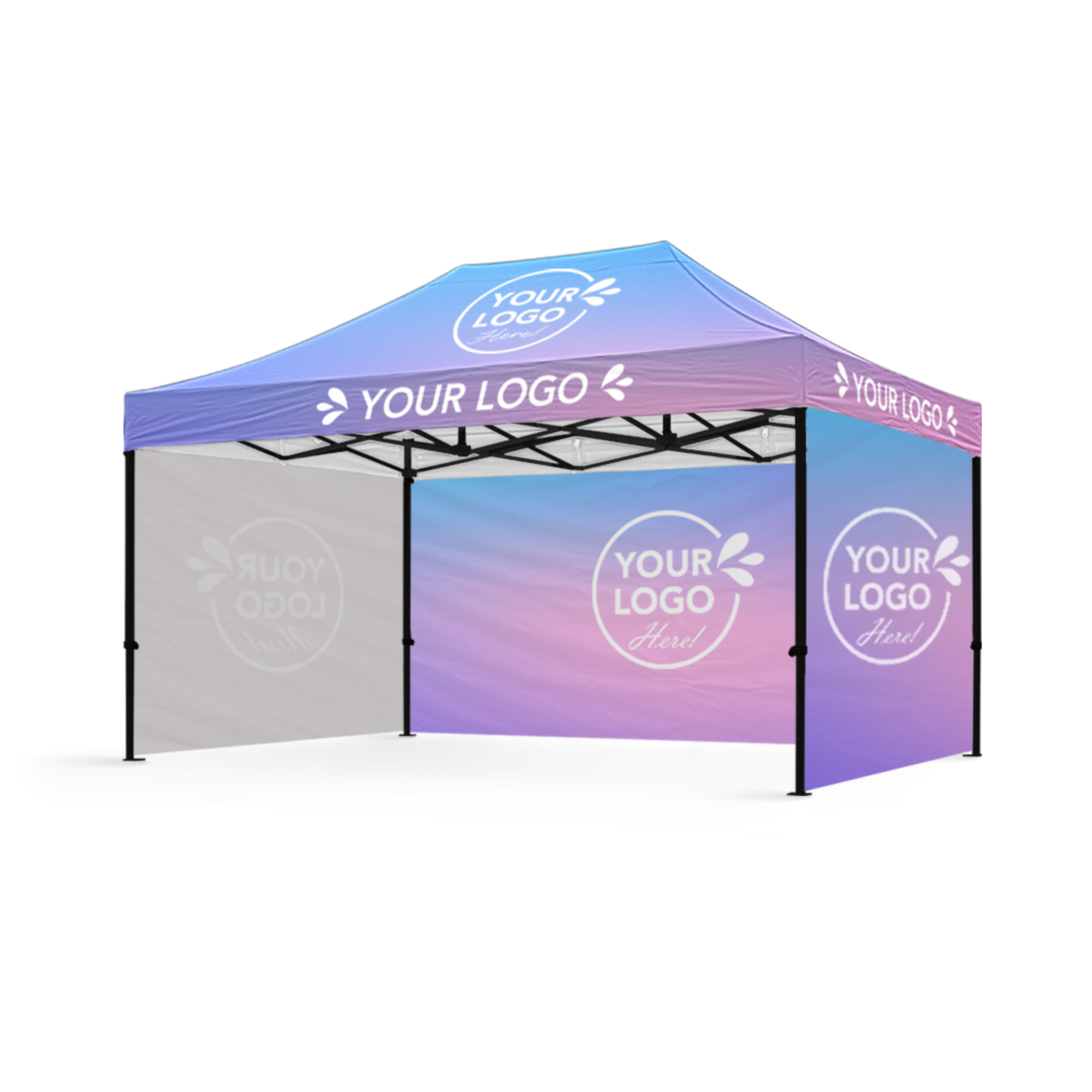 10’ x 15’ Custom Canopy Showcase Wall Package