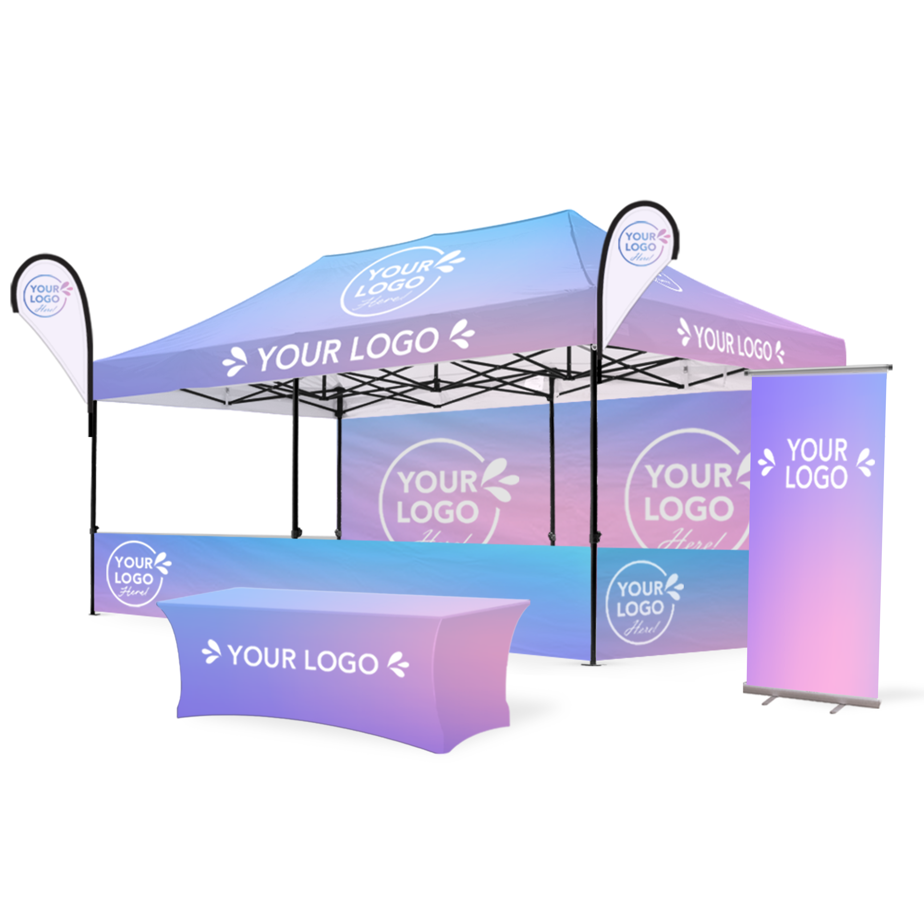 10x20 Custom Canopy Custom Elite Package