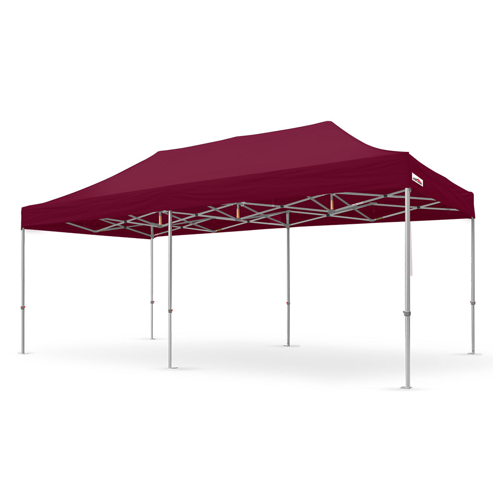 X6 velocity high strength 10x20 canopy tent in maroon