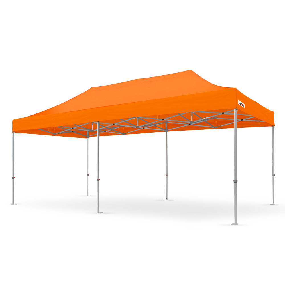 X6 velocity high strength 10x20 canopy tent in orange