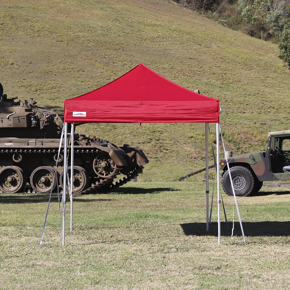 X6 velocity high strength 8' x 8' canopy tent in red