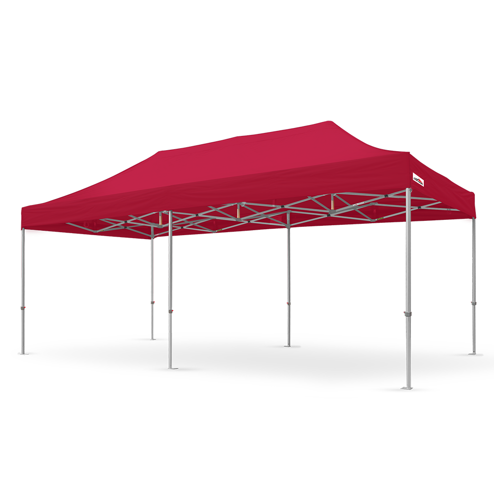 X6 velocity high strength 10x20 canopy tent in red