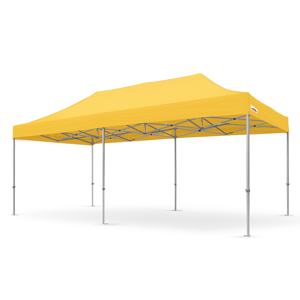 X6 velocity high strength 10x20 canopy tent in yellow