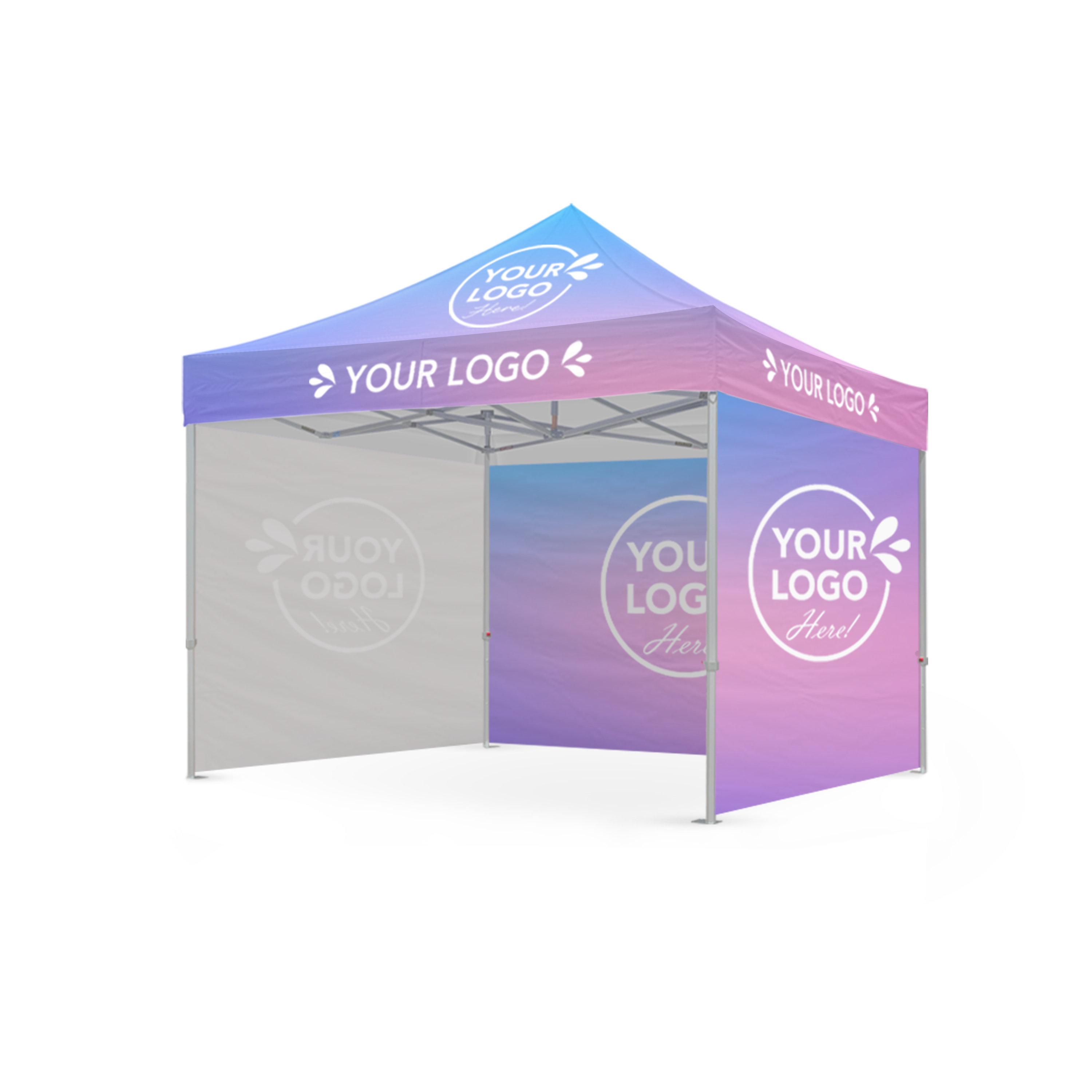 X6 10x10 Custom Canopy Showcase Wall Package
