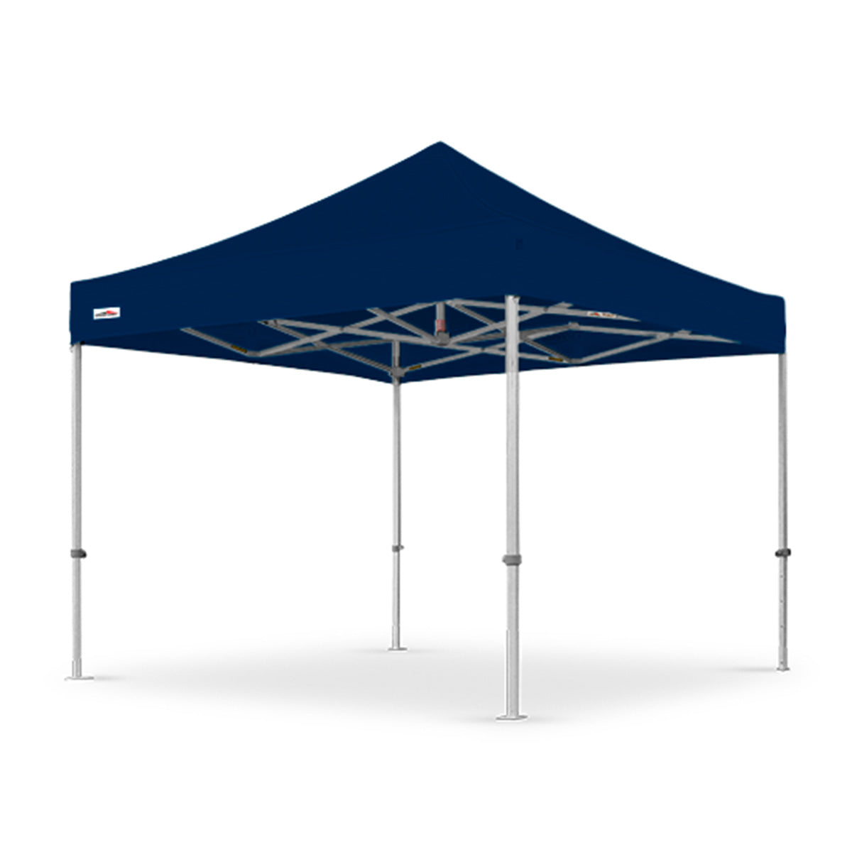 Ocean blue 10x10 ft X7 Tectonic canopy featuring an all-aluminum frame and long 29-inch leg extensions.