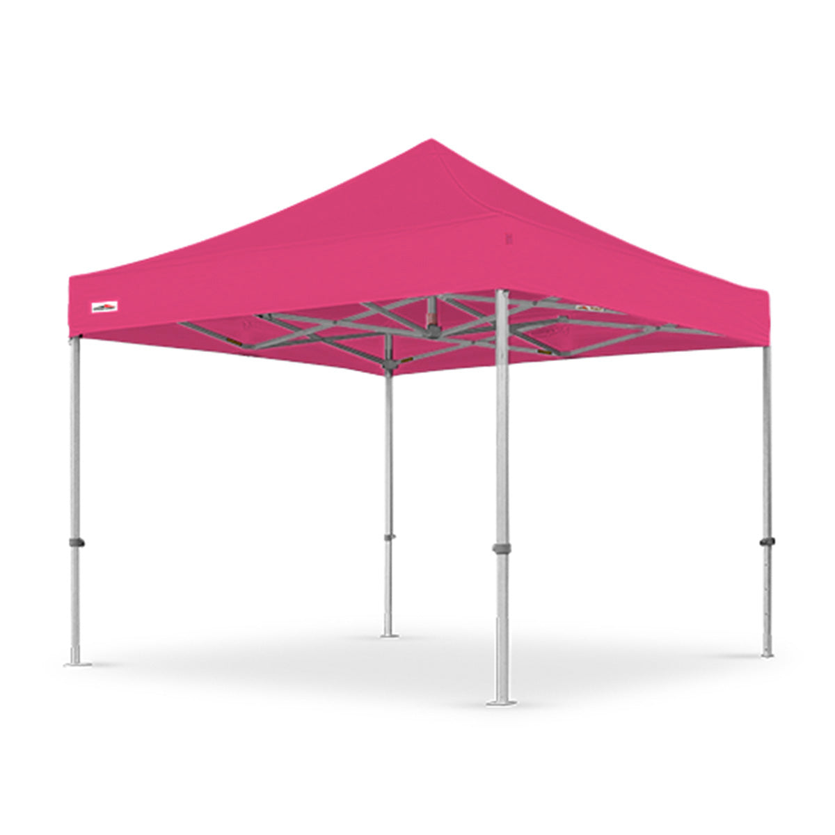 Pink 10x10 ft X7 Tectonic canopy with a strong aluminum frame and upgraded 29-inch extended legs.