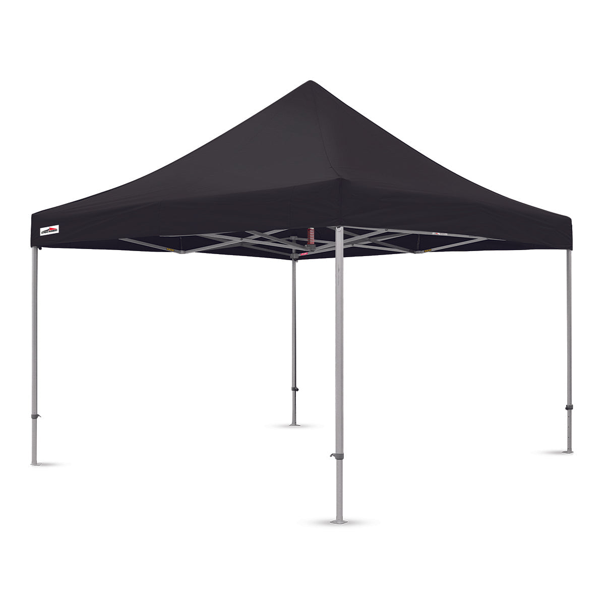 Black 13x13 ft X7 Tectonic canopy tent built with a reinforced aluminum frame and 29-inch leg extensions.