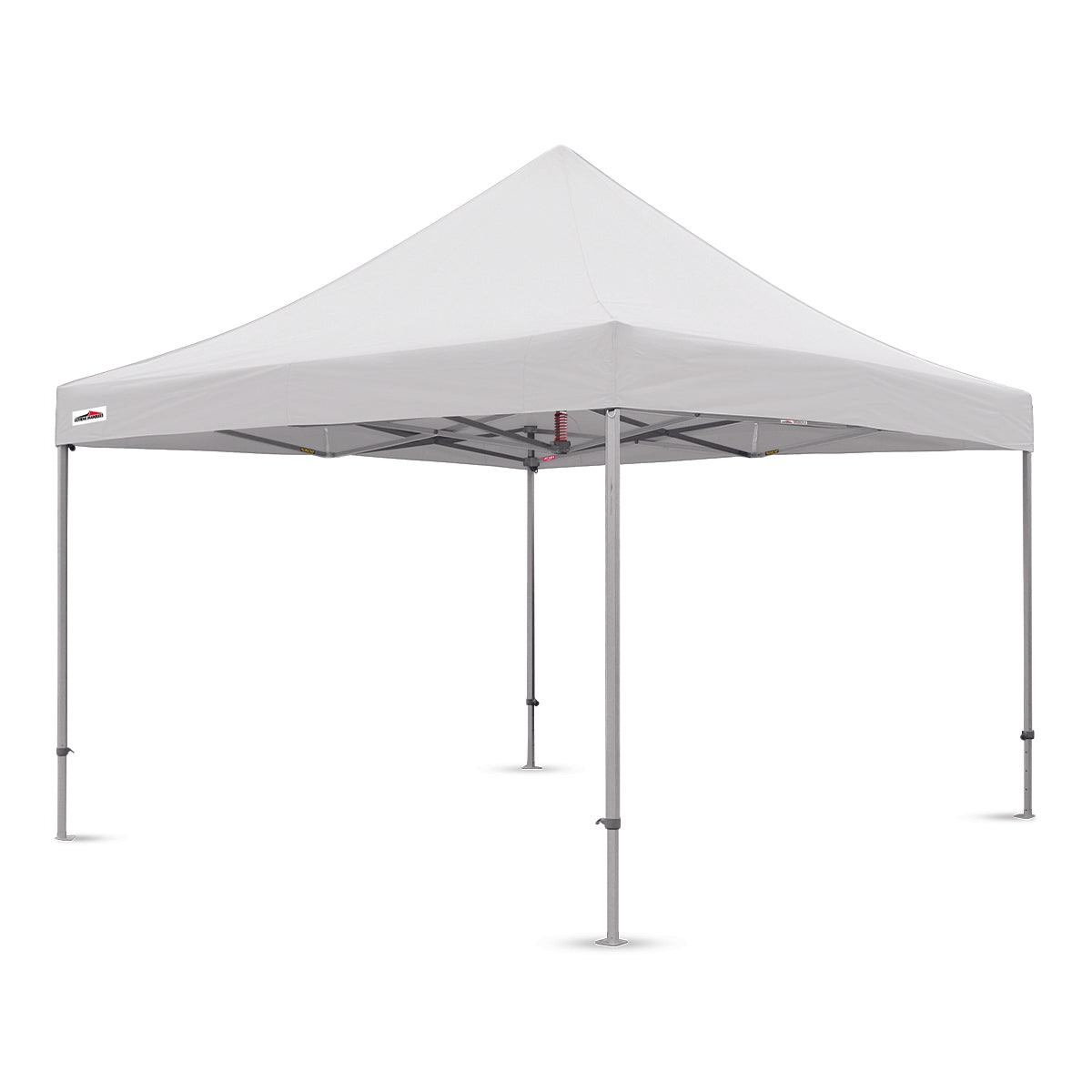 White 13x13 ft X7 Tectonic pop-up canopy featuring extended 29-inch legs and a durable aluminum frame design.