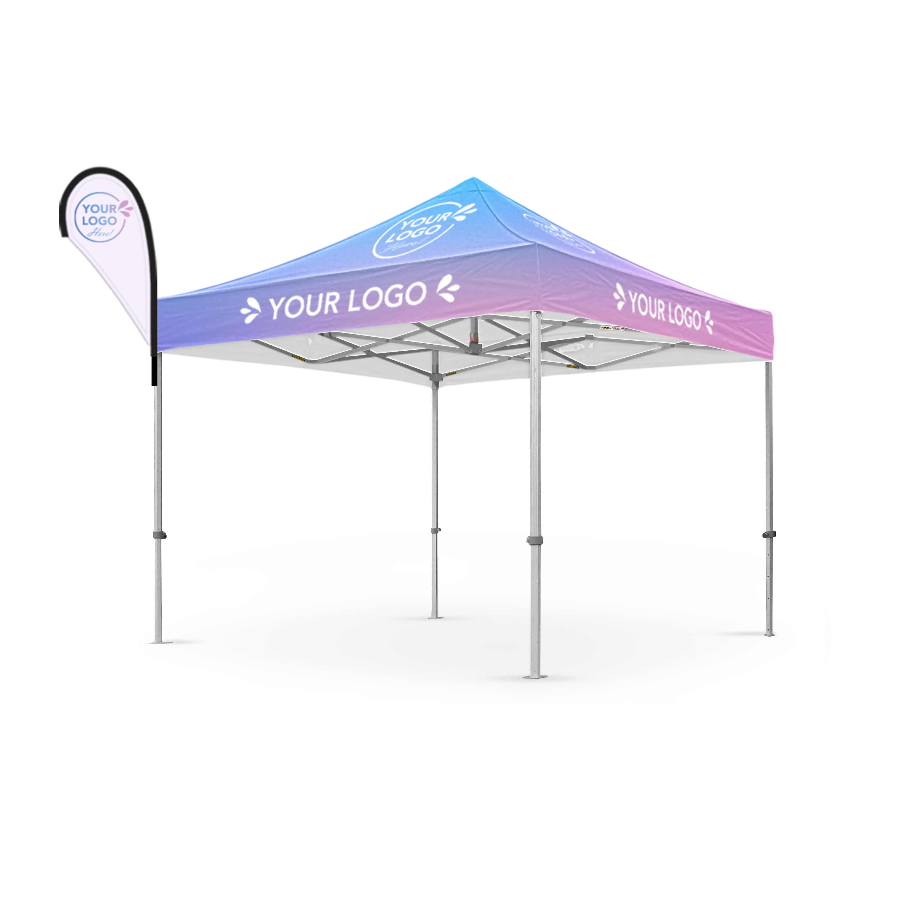 X7 10x10 Custom Canopy | Flag Boost Package Details